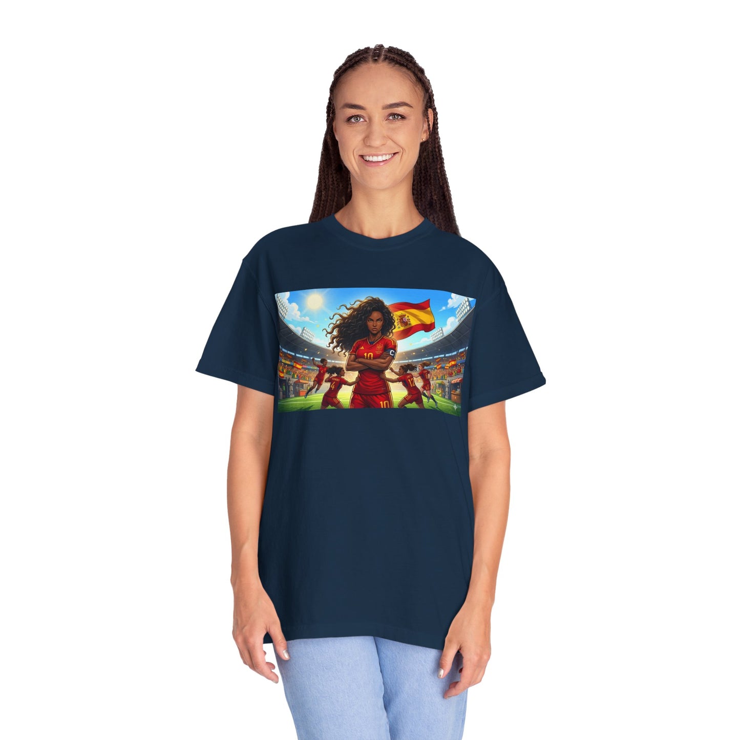 Spain – Female Soccer Champion - Stadium Graphic T-Shirt