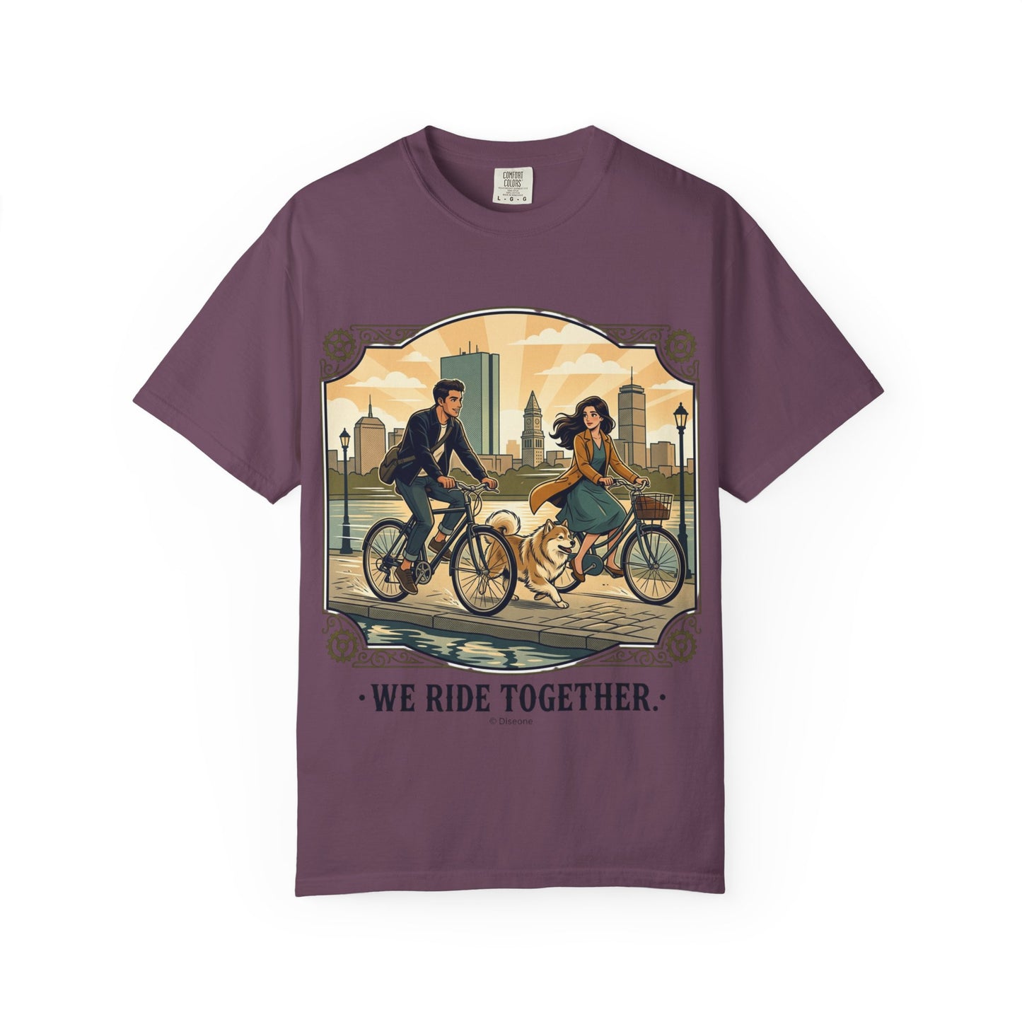 We Ride Together Bicycle Couple T-Shirt
