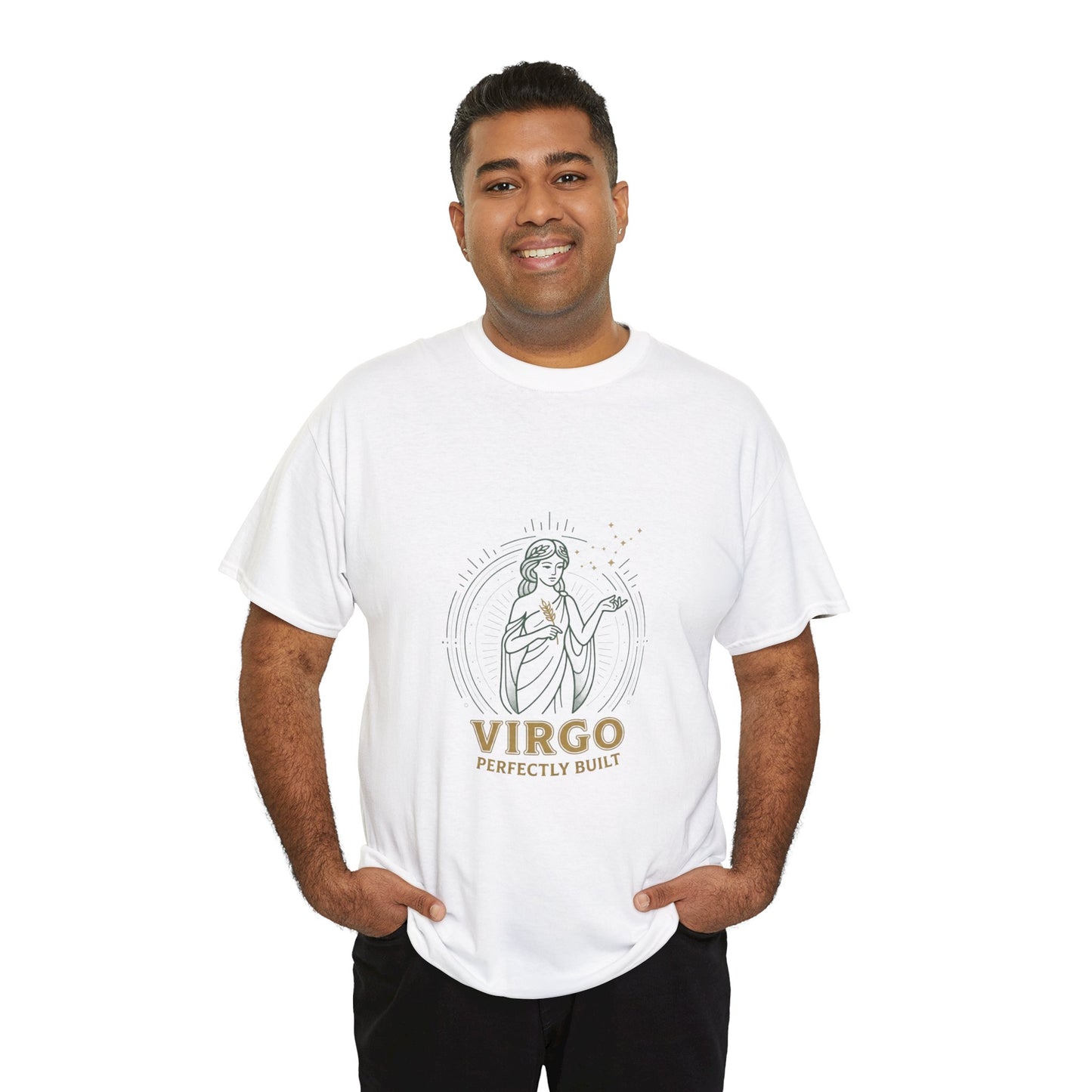 Virgo 'Perfectly Built' Zodiac T-Shirt — Astrology Graphic Tee