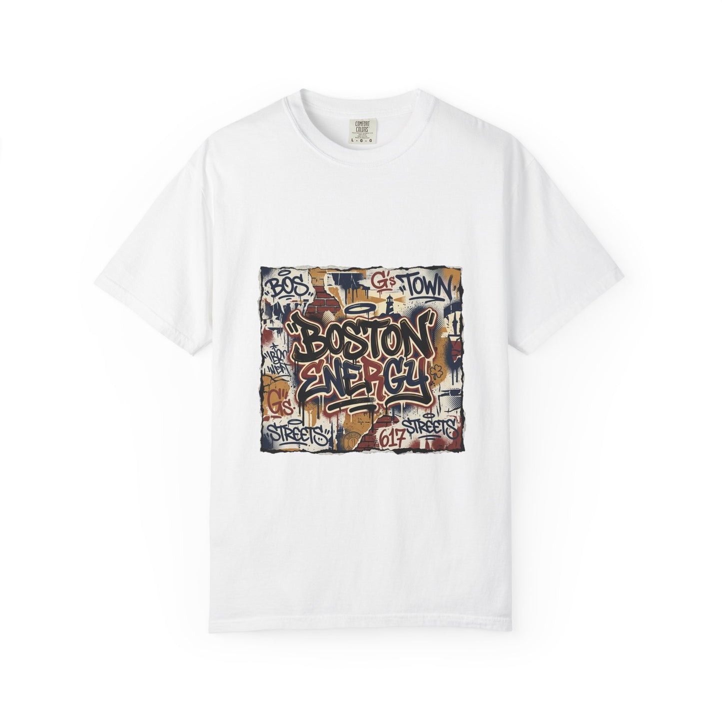 Boston Graffiti Tee — Urban Street Art T‑Shirt