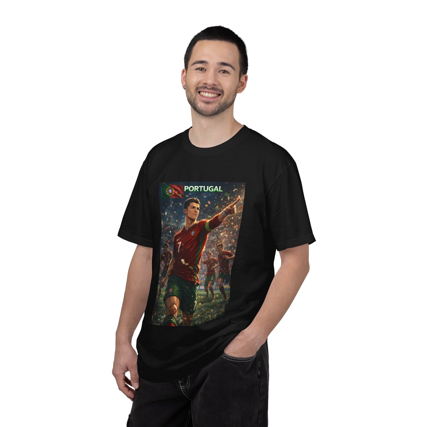 Portugal Soccer Poster T-Shirt — Cristiano Ronaldo Tribute Tee