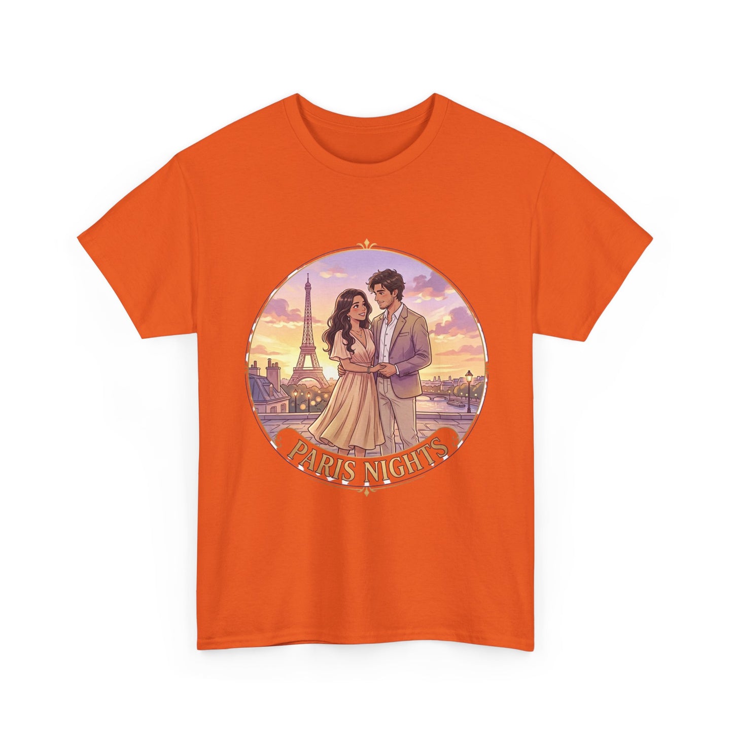Paris Nights T-Shirt — Romantic Eiffel Tower Couple Tee