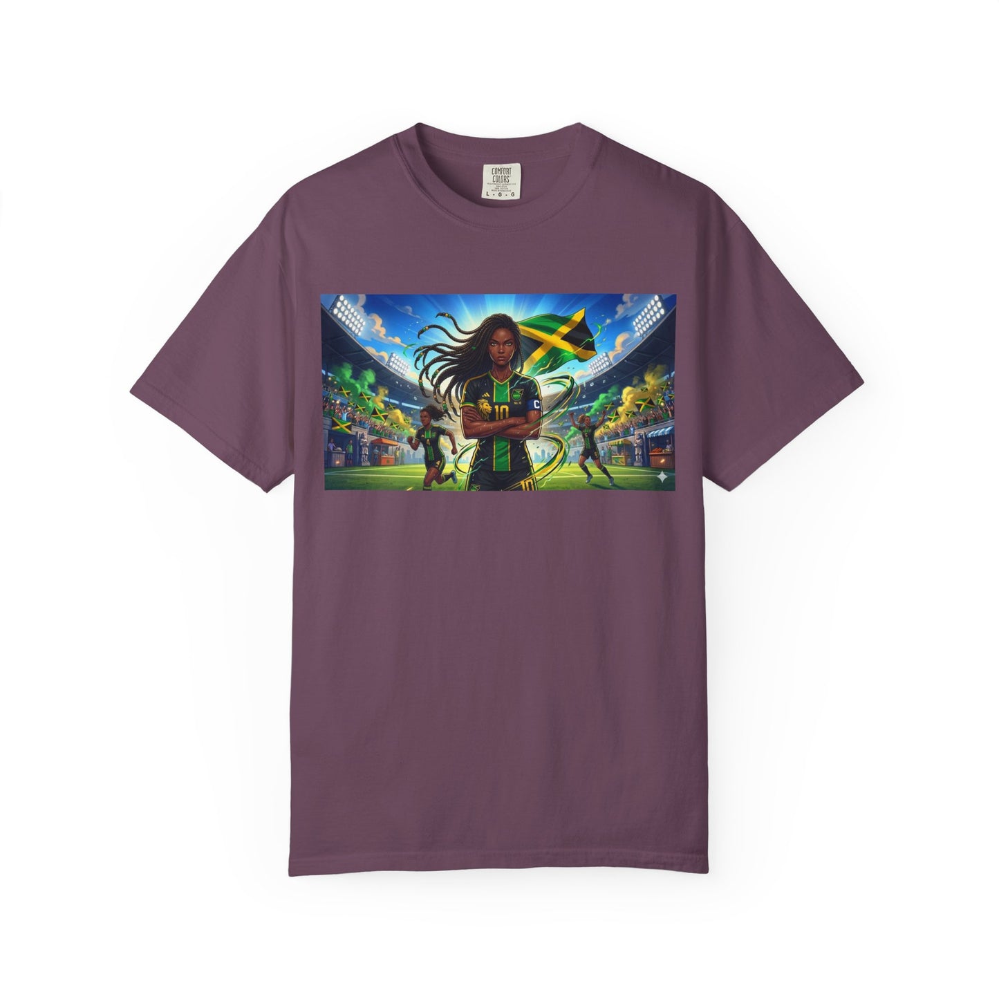 Jamaican Soccer Captain T-Shirt — Rasta Player Stadium Graphic Tee