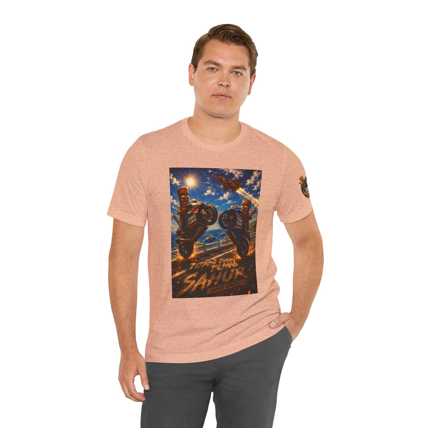 Motorcycle Stunt Tee — Sahara Riders Graphic T-Shirt