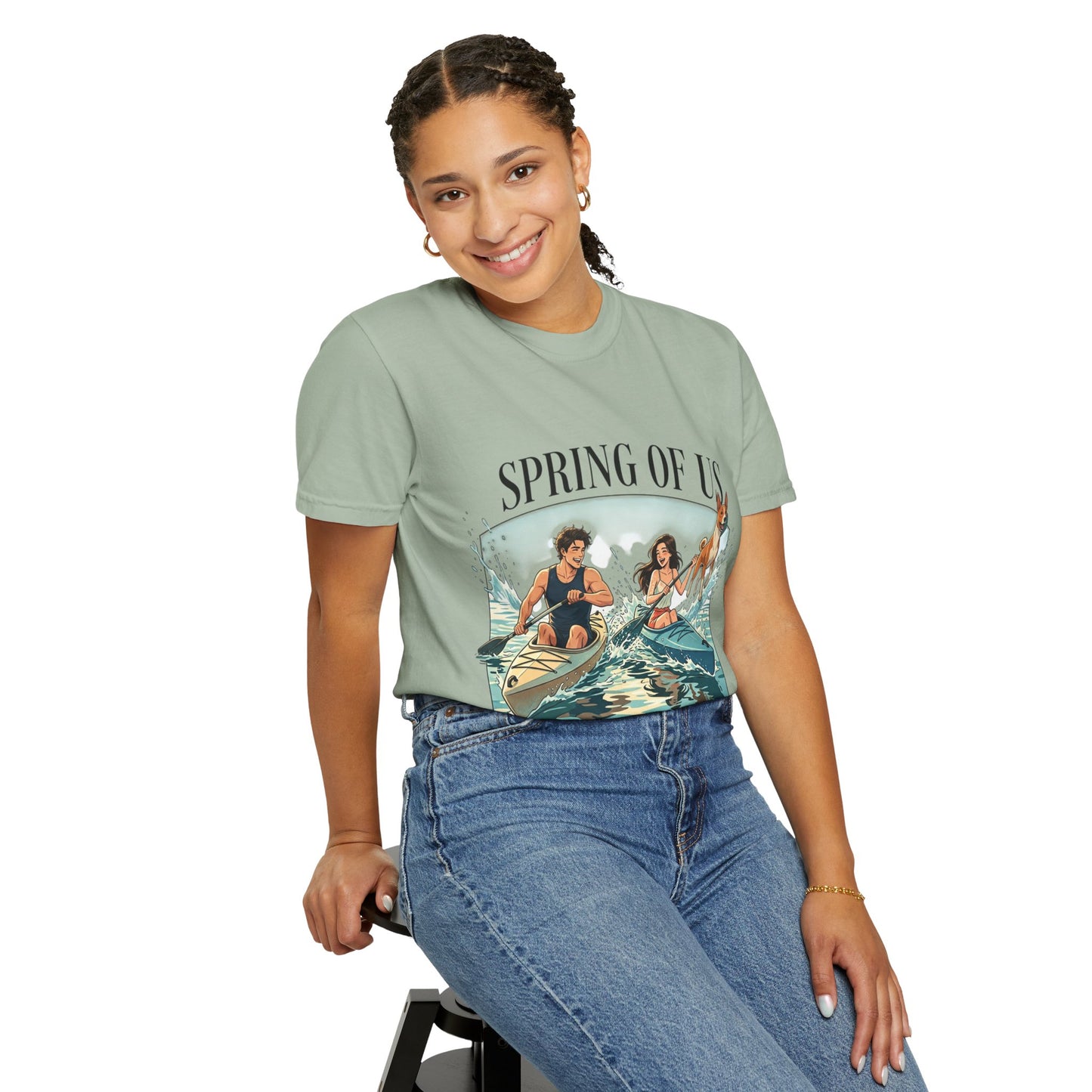 Spring of Us Kayaking T-Shirt — Retro Outdoor Adventure Tee