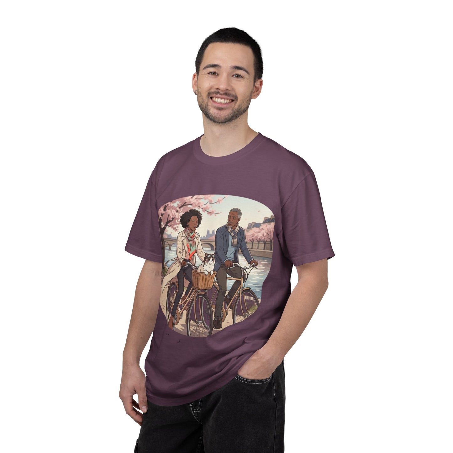 Couples Cherry Blossom Bike Ride T-Shirt