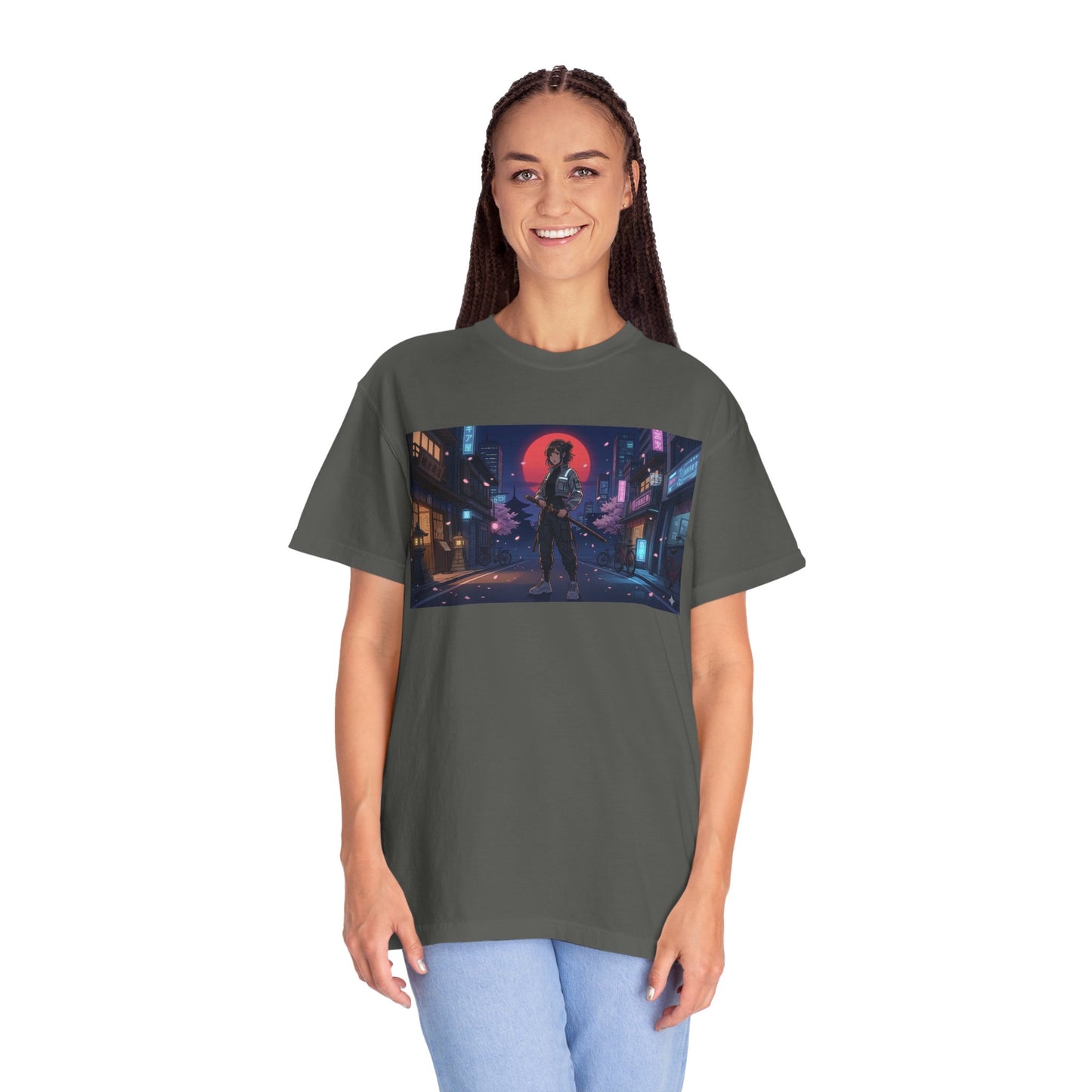 Japan — Samurai City Tradition + Nightscape T-Shirt —  Graphic Tee