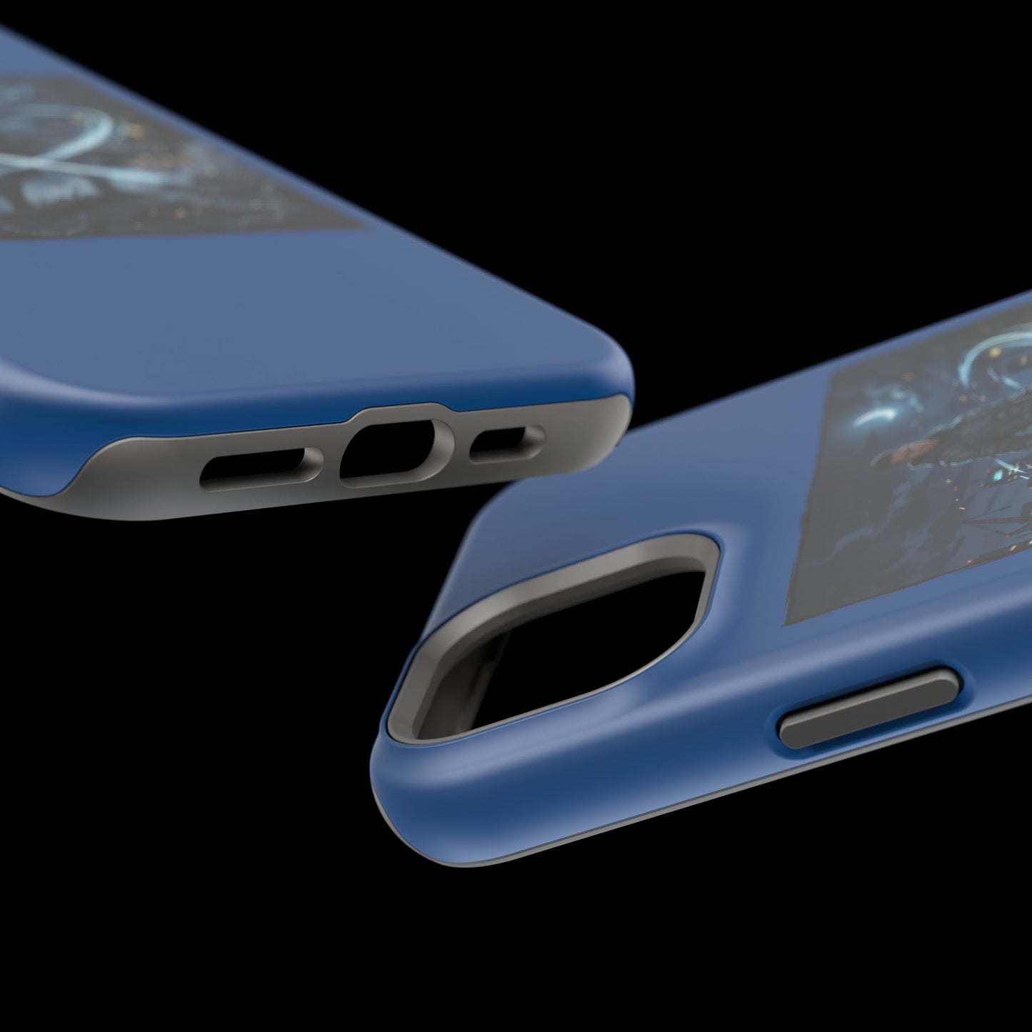 Magnetic Impact-Resistant Phone Case — Night Warrior Sci‑Fi Design