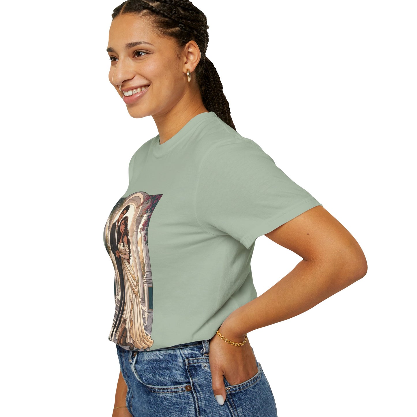 Romantic Vintage Wedding Portrait T-Shirt — "In Every Lifetime, I'd Find You"