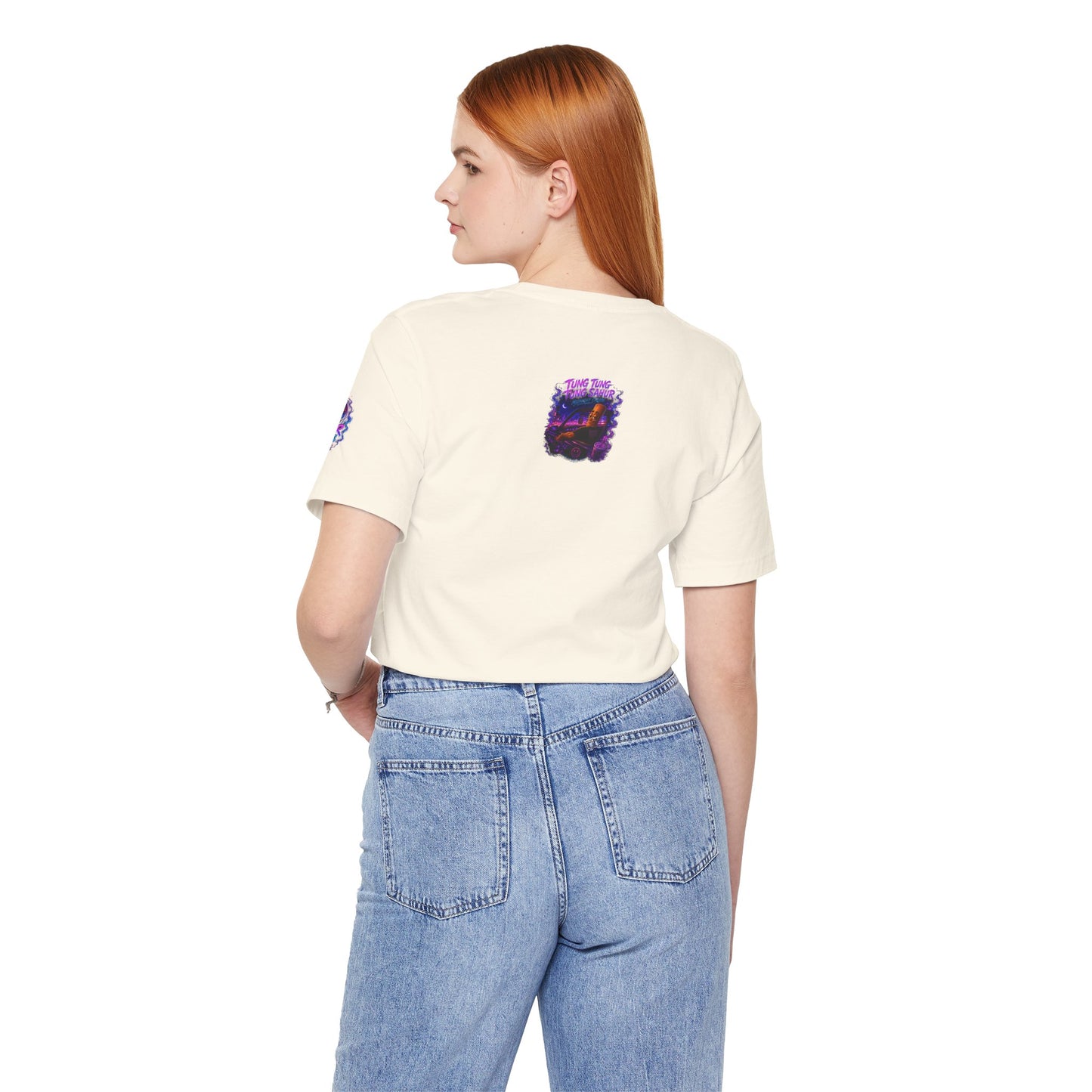 Tung Tung Tung Sahur Who Ride Like Us T-Shirt — Night Cruise Vaporwave Graphic Tee