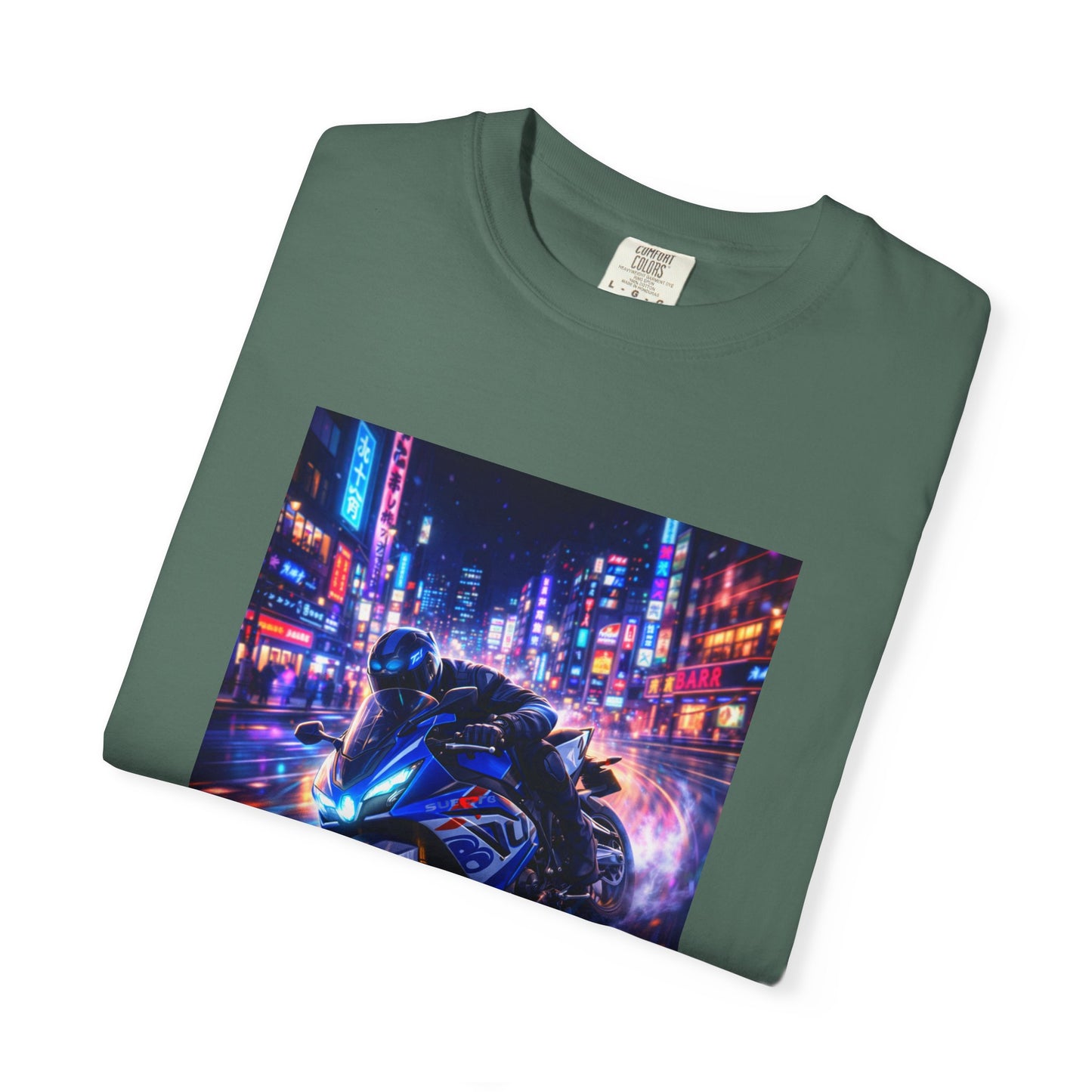 Suzuki GSX-R1000-NEON NIGHT RUN -  T-Shirt — Neon Night Rider Graphic Tee