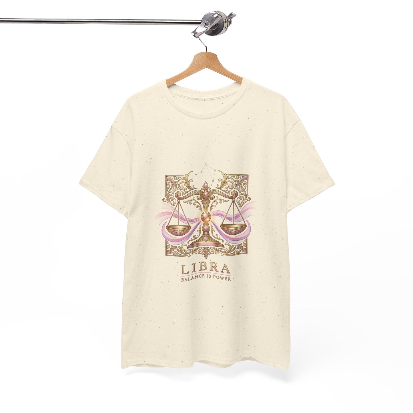 Libra Scales T‑Shirt — Zodiac Balance Is Power Tee