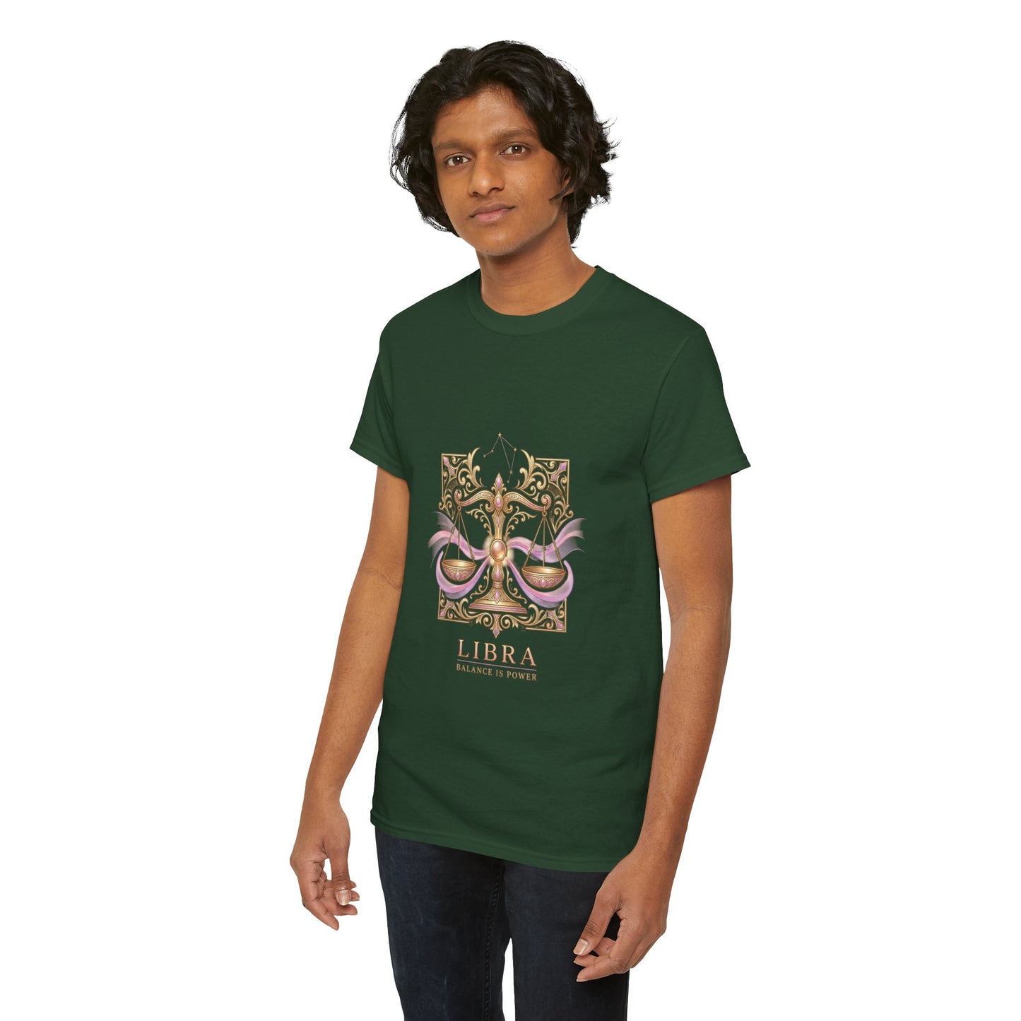 Libra Scales T‑Shirt — Zodiac Balance Is Power Tee