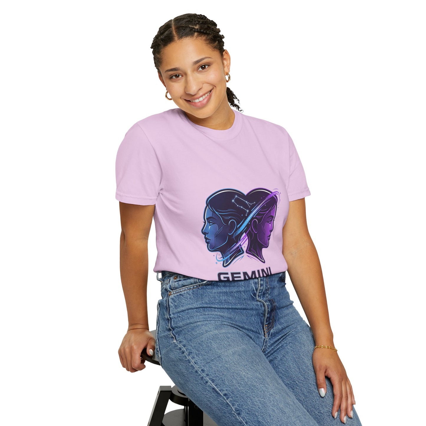 Gemini Zodiac T‑Shirt — Dual Faces Astrology Tee