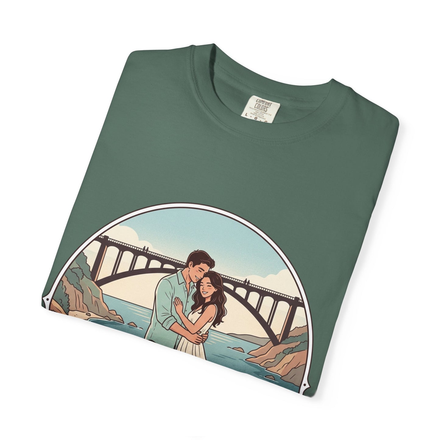 T-Shirt — Romantic Coastal Couples Tee “Some Moments Are Forever” with Dogs