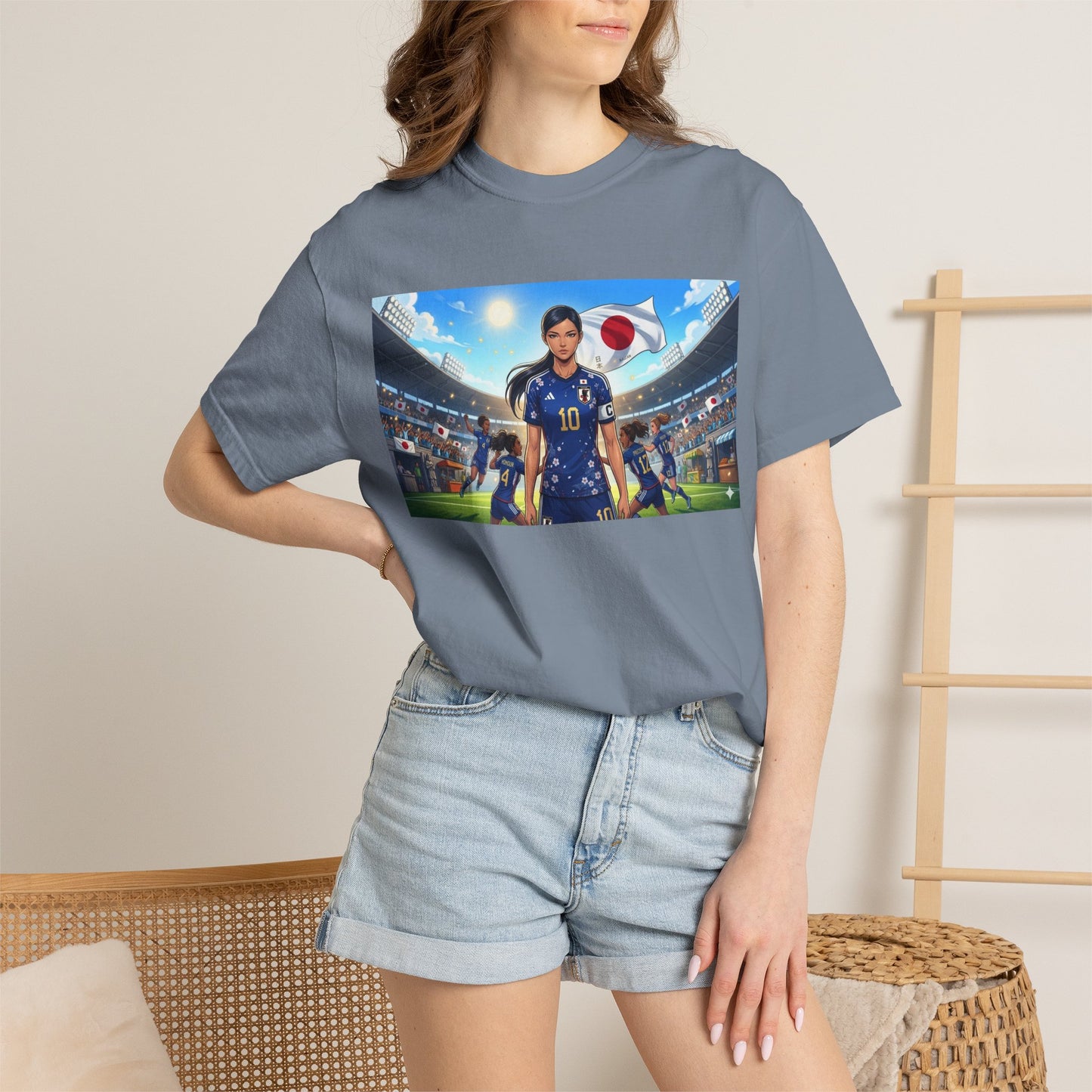 Soccer Player Japan T-Shirt — Japan Flag Soccer Fan Tee