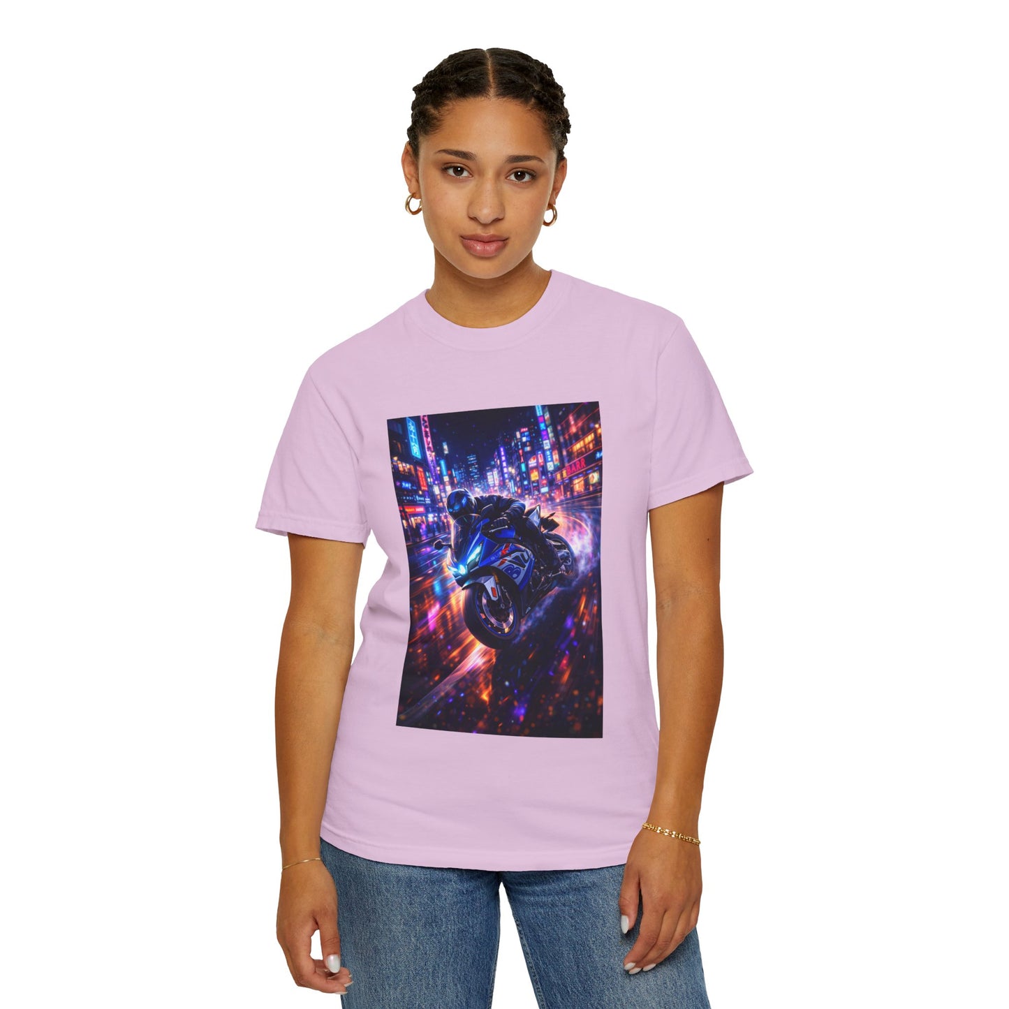 Suzuki GSX-R1000-NEON NIGHT RUN -  T-Shirt — Neon Night Rider Graphic Tee