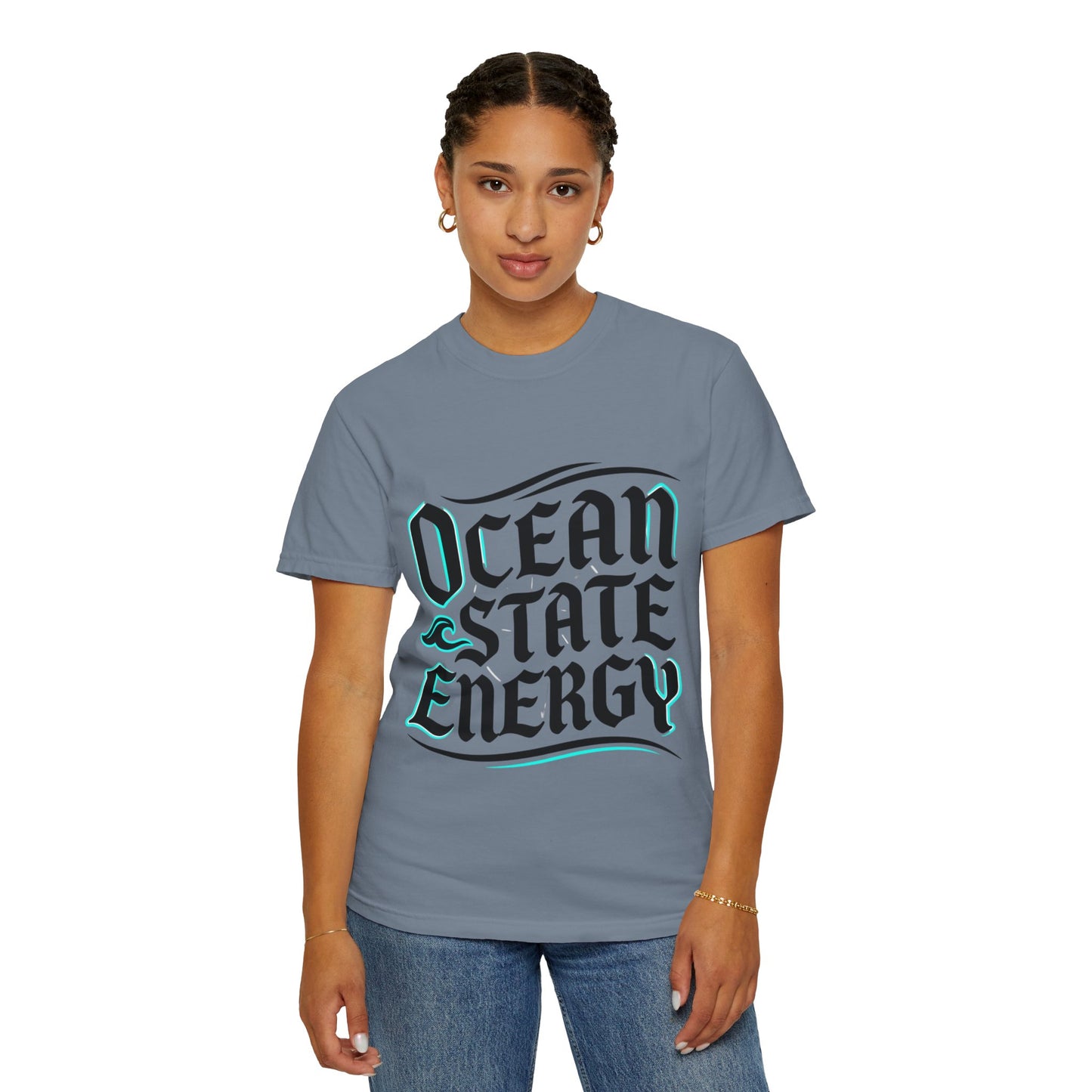 Ocean State Energy T-Shirt — Nautical Script Graphic Tee