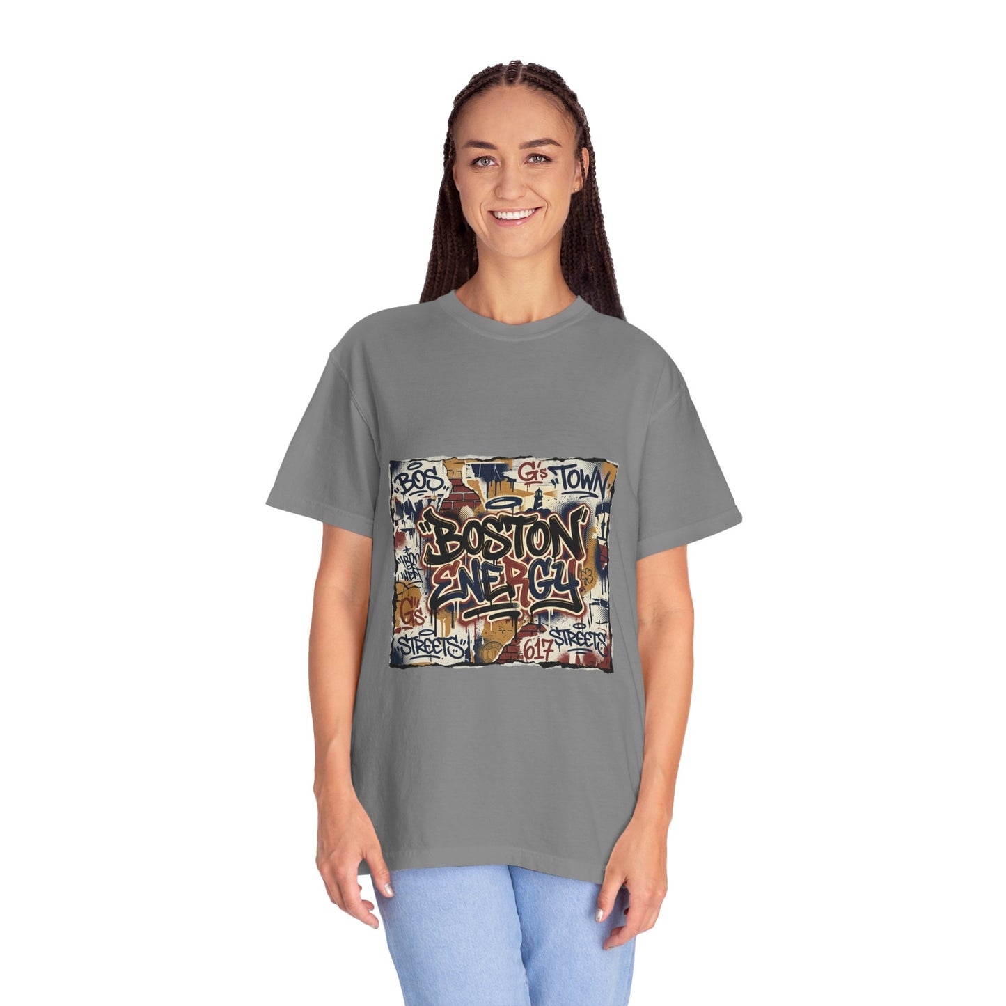 Boston Graffiti Tee — Urban Street Art T‑Shirt