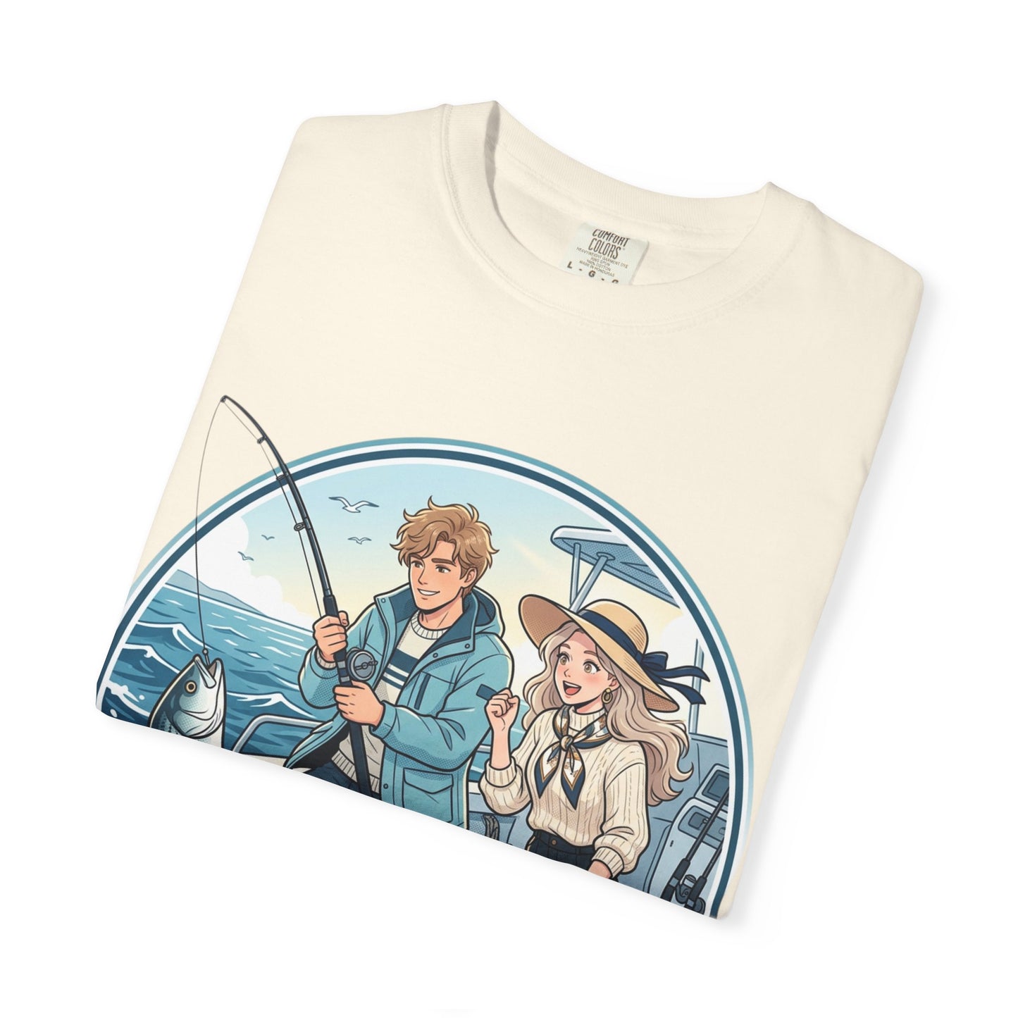 Reel Love Fishing T-Shirt — Cute Couple Anglers Graphic Tee