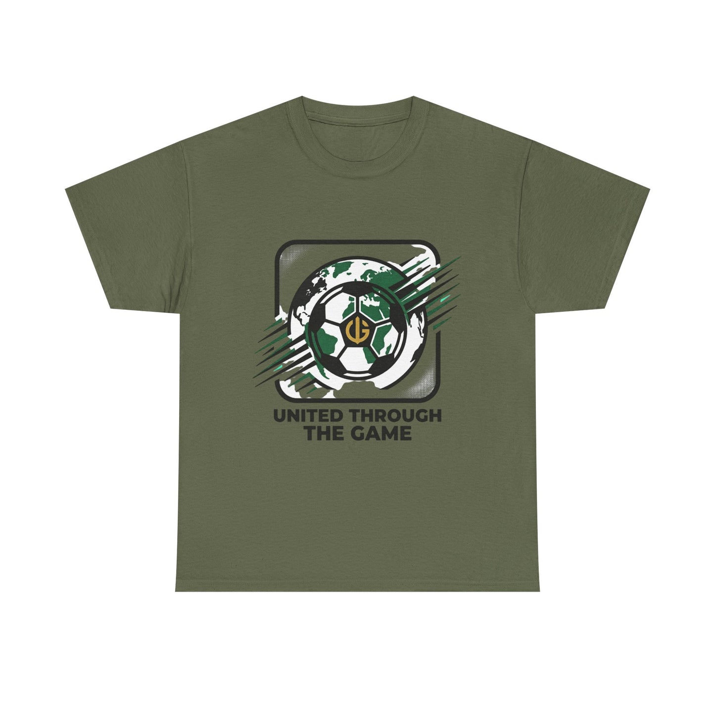 Soccer T-Shirt — "United Through the Game" Graphic Tee