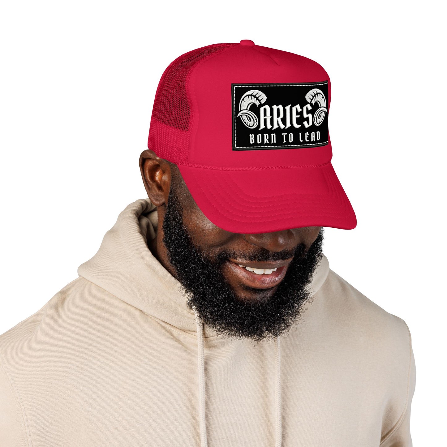 Trucker Hat - Aries 'Born to Lead' Zodiac Cap