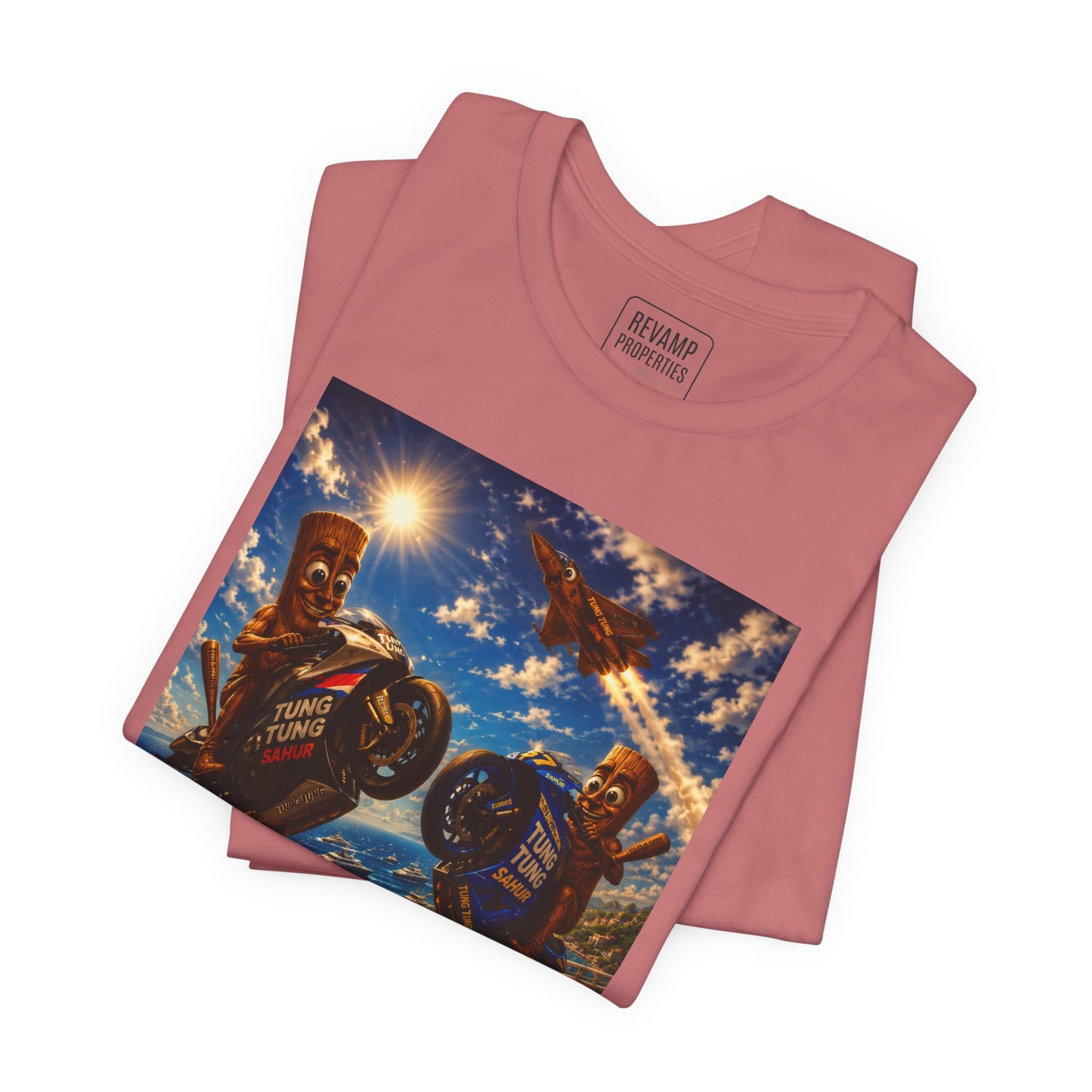 Motorcycle Stunt Tee — Sahara Riders Graphic T-Shirt