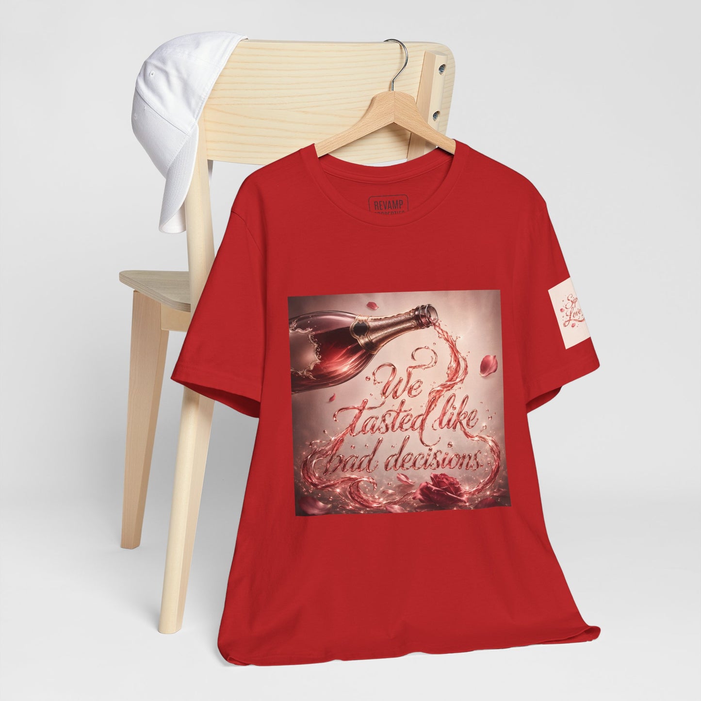 We Tasted Like Bad Decisions T shirt - Pink Champagne Pleasure Graphic Tee