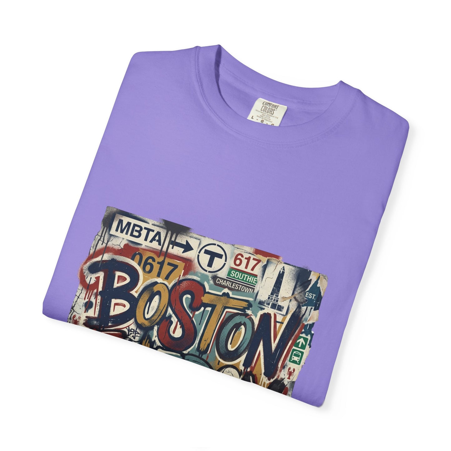 Boston Energy T-Shirt — Graffiti Cityscape Tee