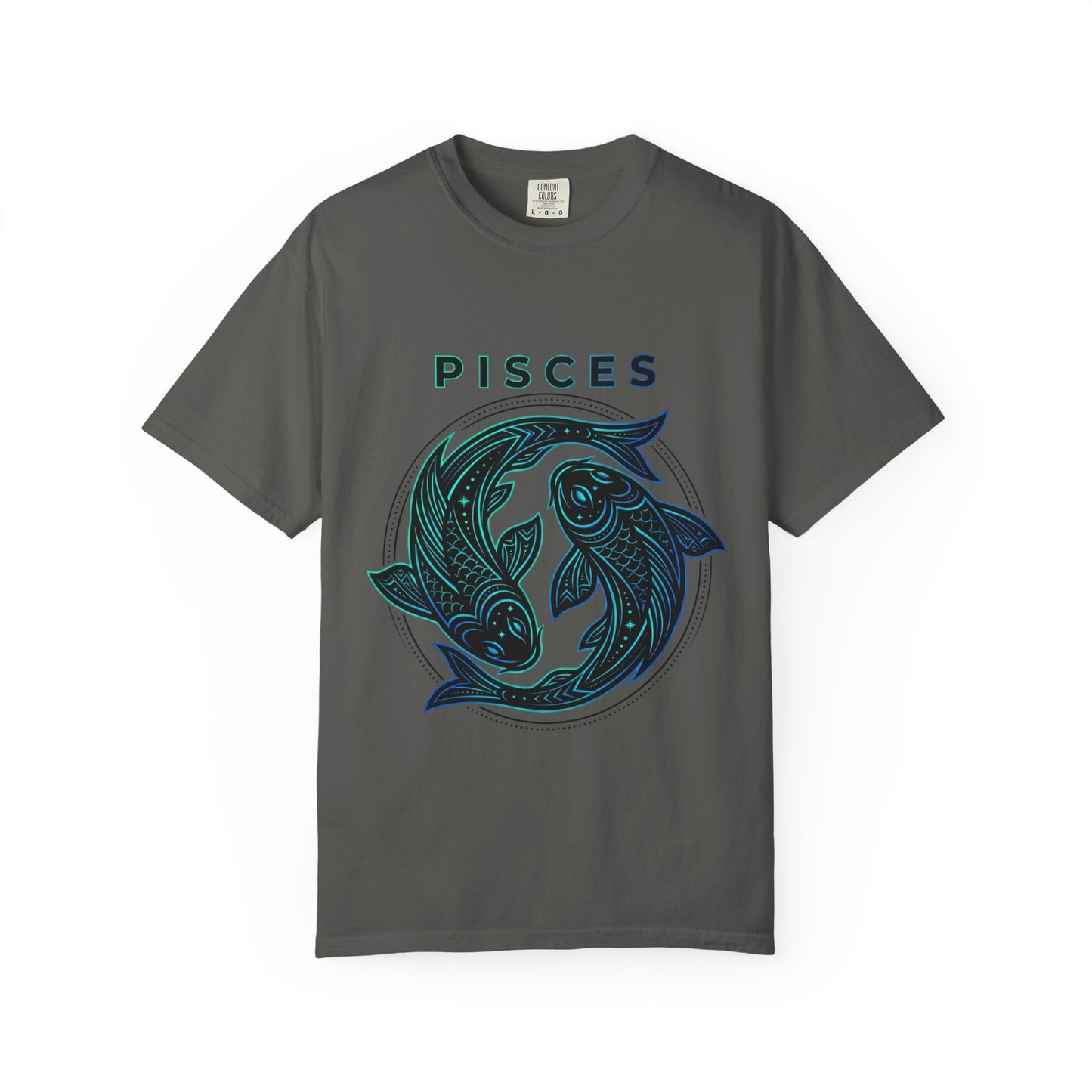 Pisces Zodiac T-Shirt — Artistic Twin Fish Astrology Tee