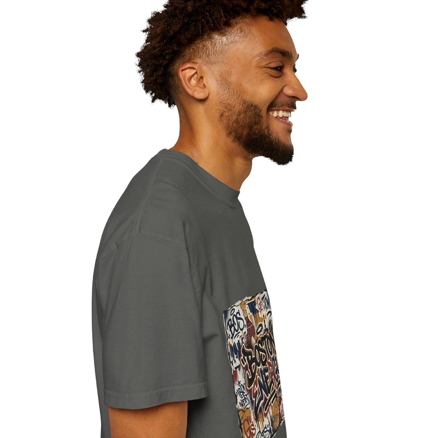 Boston Graffiti Tee — Urban Street Art T‑Shirt