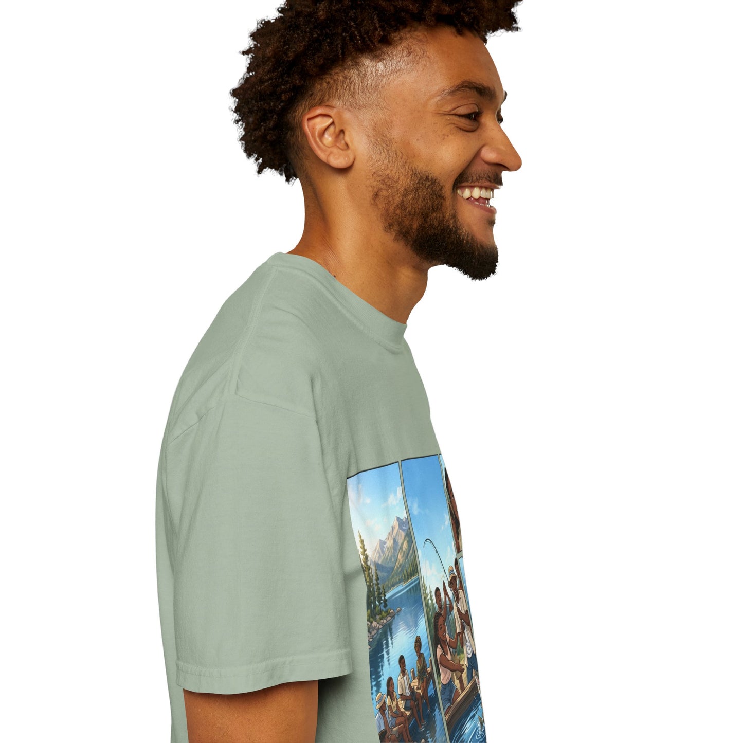 ake Tahoe Fishing Moments T-Shirt — Retro Outdoors Fishing Graphic Tee