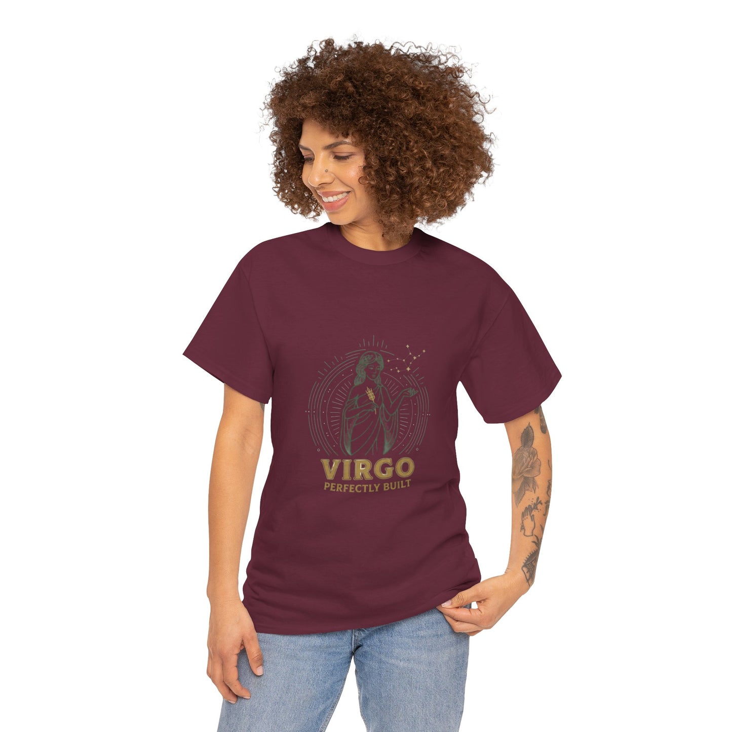 Virgo 'Perfectly Built' Zodiac T-Shirt — Astrology Graphic Tee
