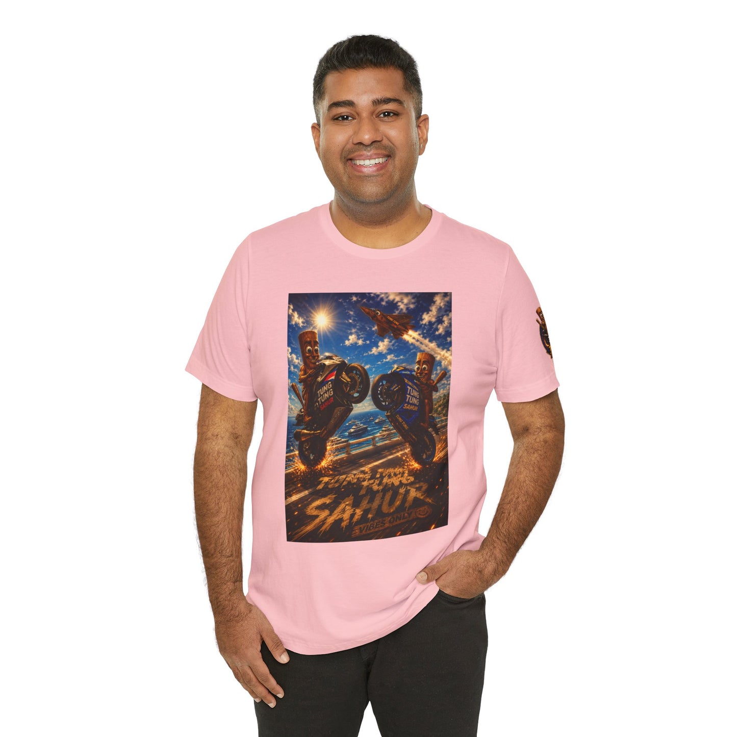 Motorcycle Stunt Tee — Sahara Riders Graphic T-Shirt