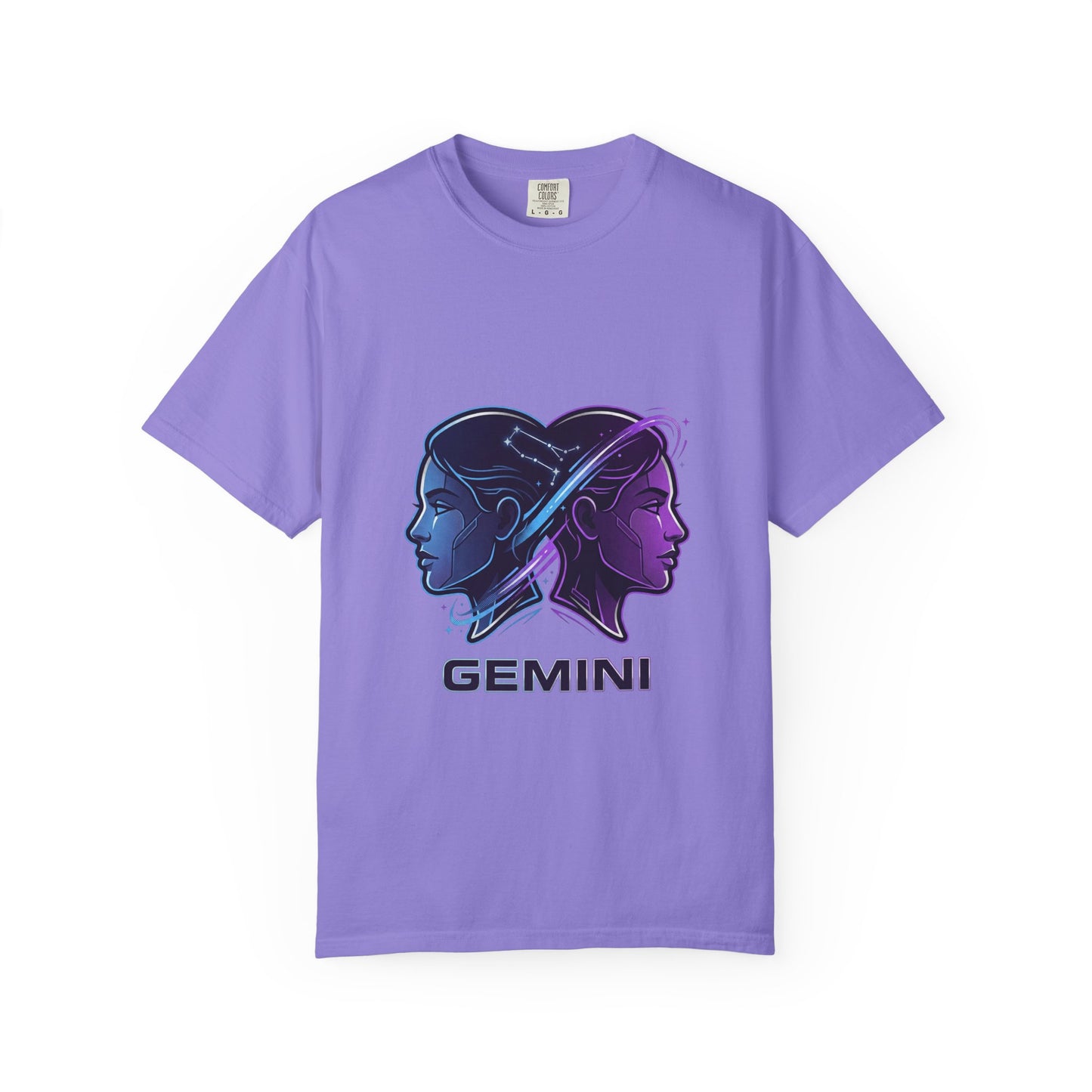 Gemini Zodiac T‑Shirt — Dual Faces Astrology Tee