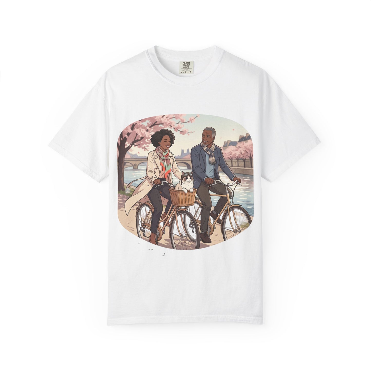 Couples Cherry Blossom Bike Ride T-Shirt