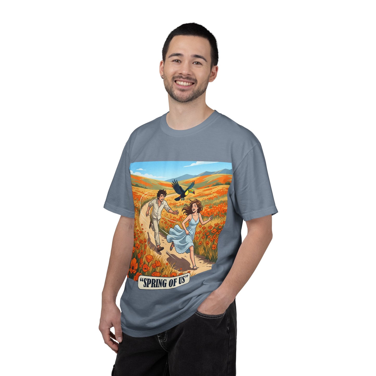 Spring of Us T-Shirt — Romantic Field Illustration Tee