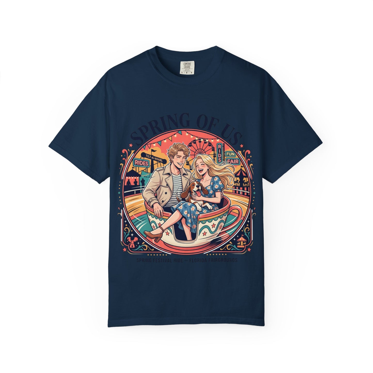Spring of Us T-Shirt — Retro Carnival Couple Tee (Spring Festival Concert)
