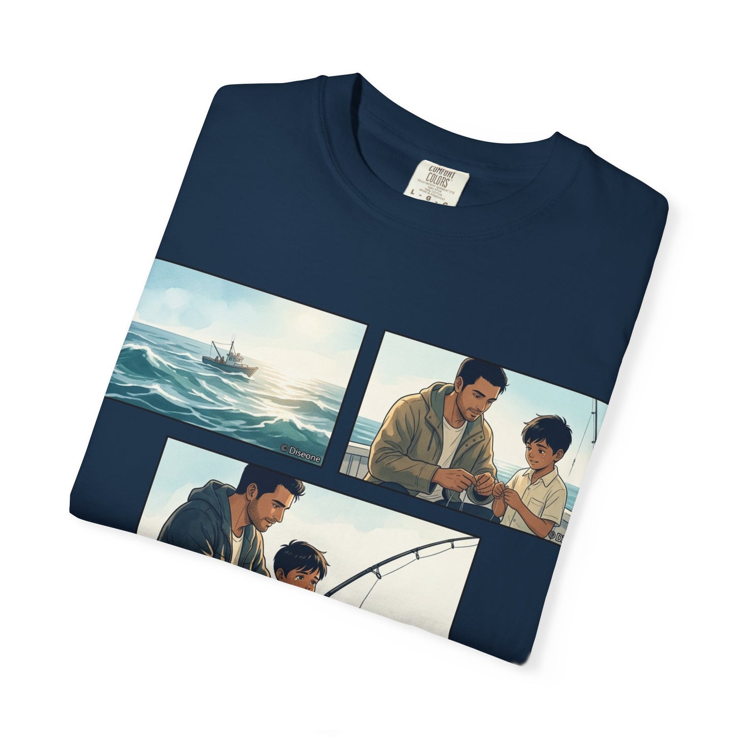 MORNING TIDES” (FATHER & SON EDITION) T-Shirt — Dad & Son Beach Fishing Graphic Tee