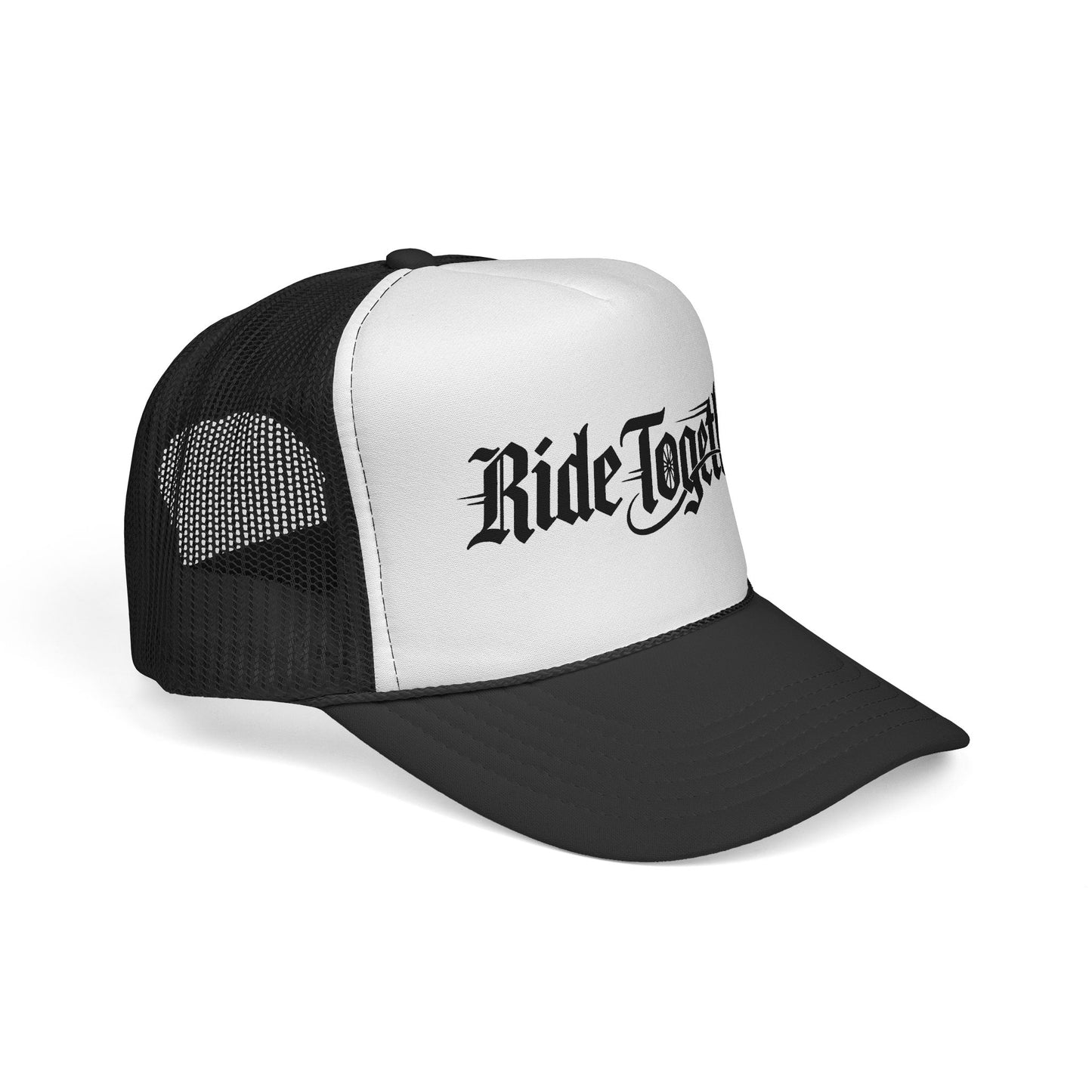 Ride Together Trucker Hat — Retro Motorcycle Biker Cap