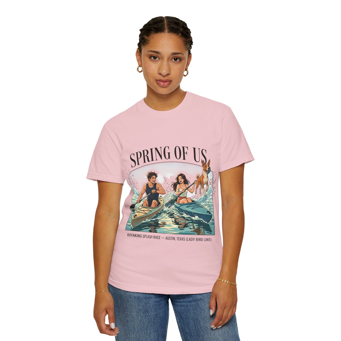 Spring of Us Kayaking T-Shirt — Retro Outdoor Adventure Tee