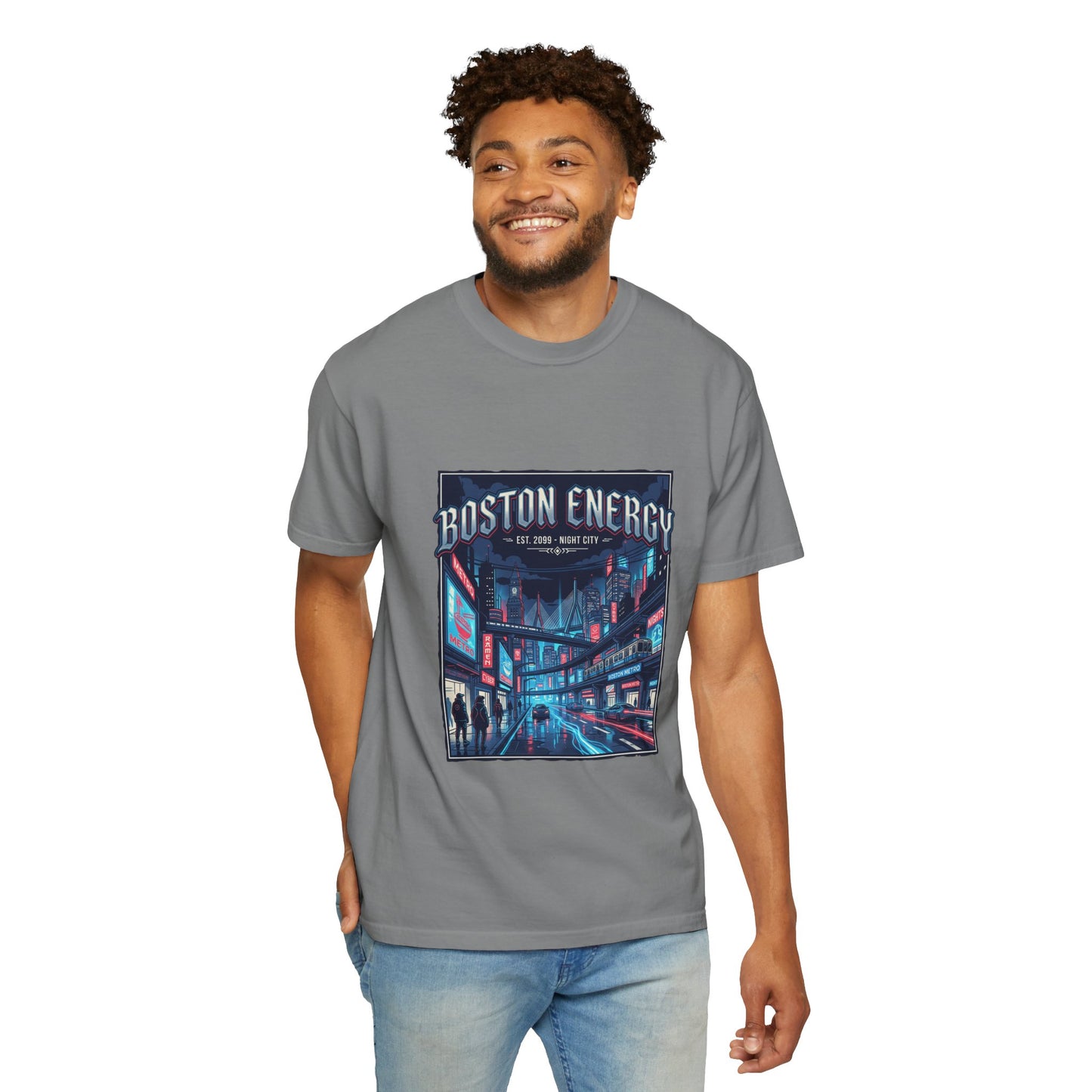 Boston Energy Graphic T-Shirt — Neon City Streetwear