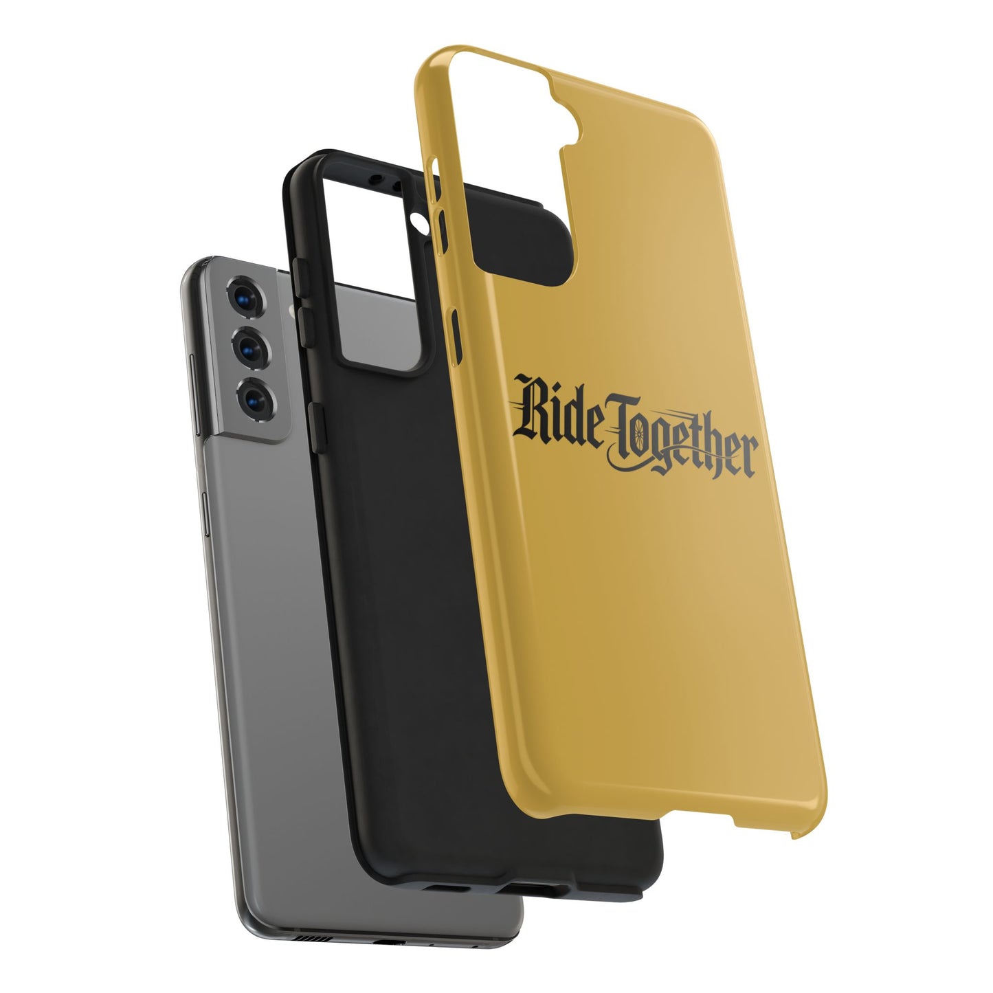 Ride Together Tough Phone Case — Durable Retro Script Protective Cover