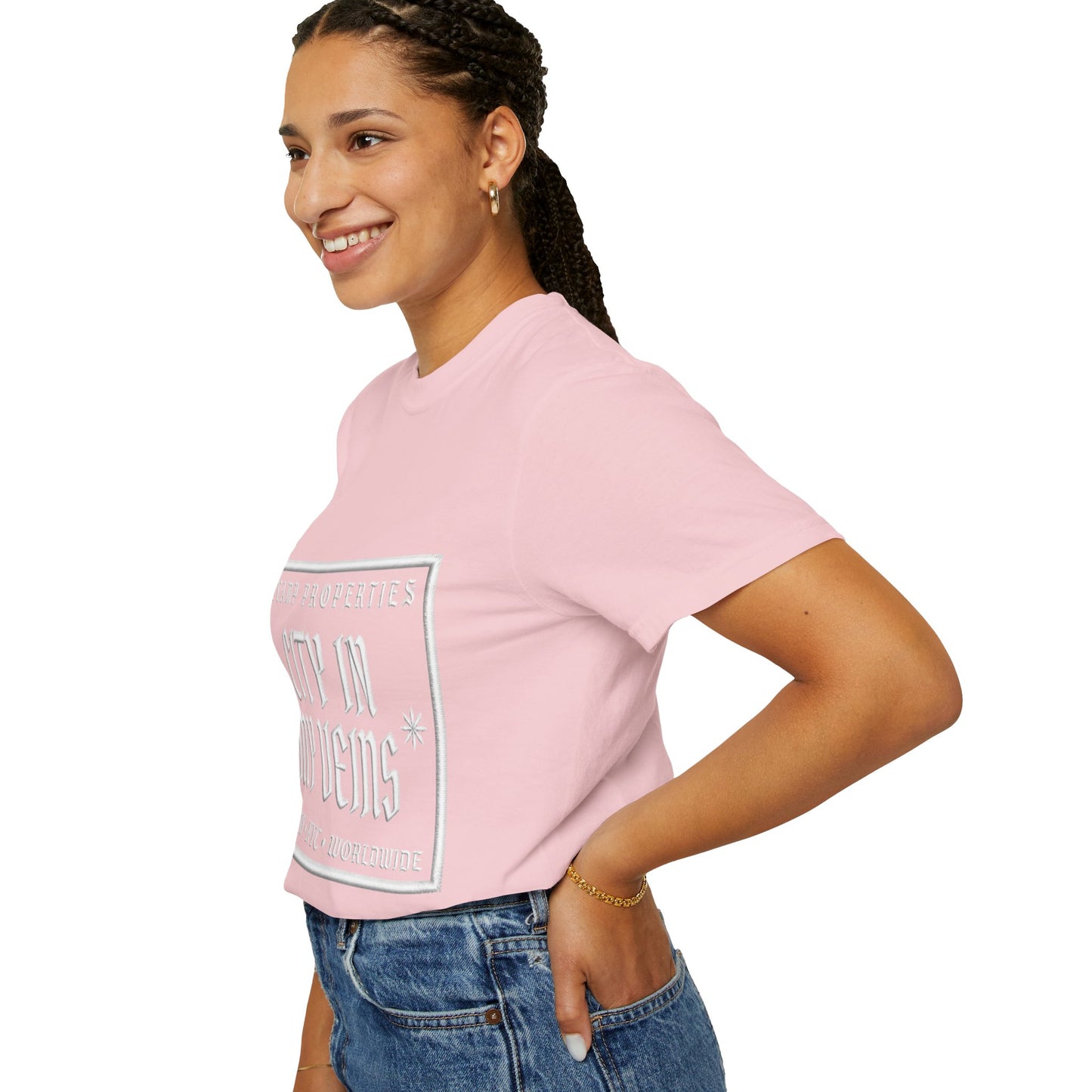 City In My Veins T‑Shirt — Vintage Cityscape Tee (Boston • NYC • Manchester)