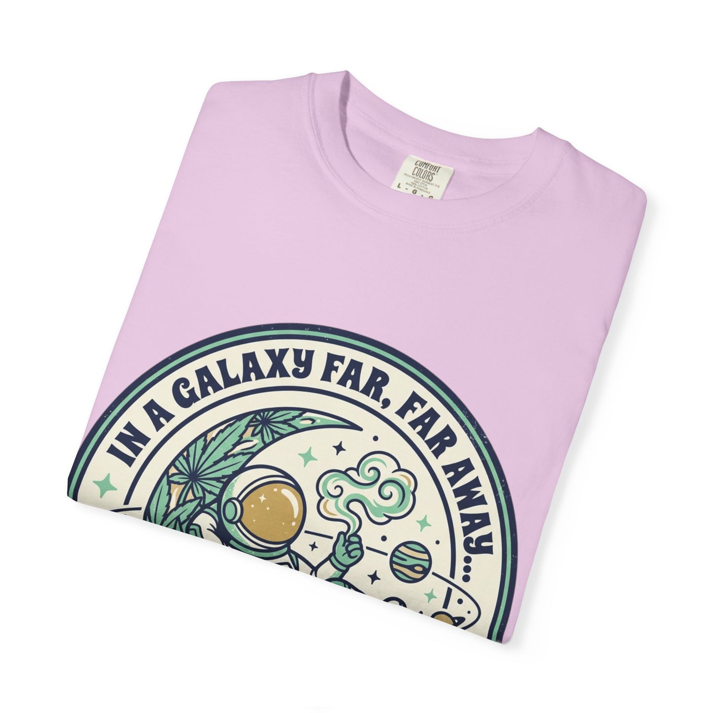 T-Shirt — "In a Galaxy Far, Far Away" Retro Space Nap Graphic Tee