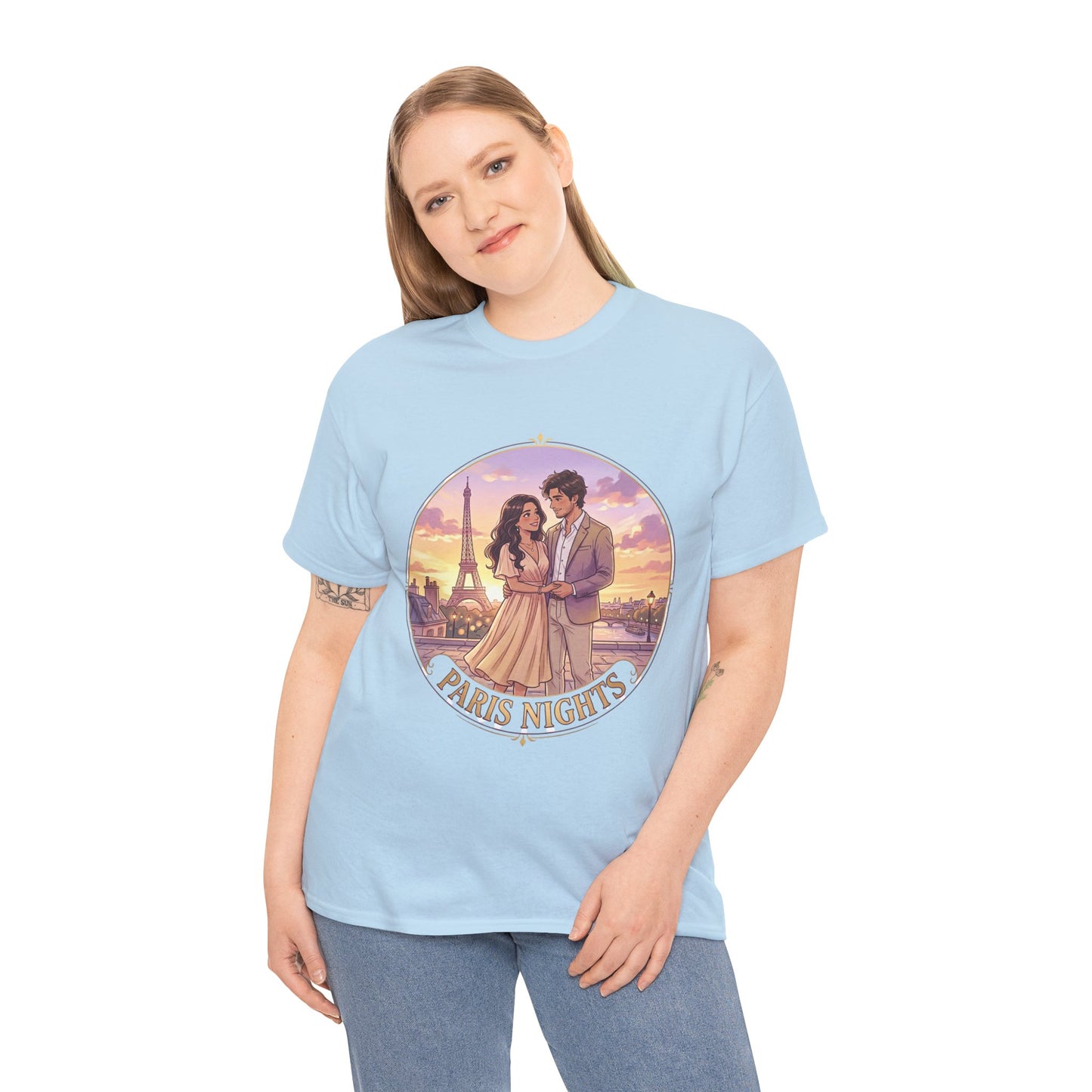 Paris Nights T-Shirt — Romantic Eiffel Tower Couple Tee
