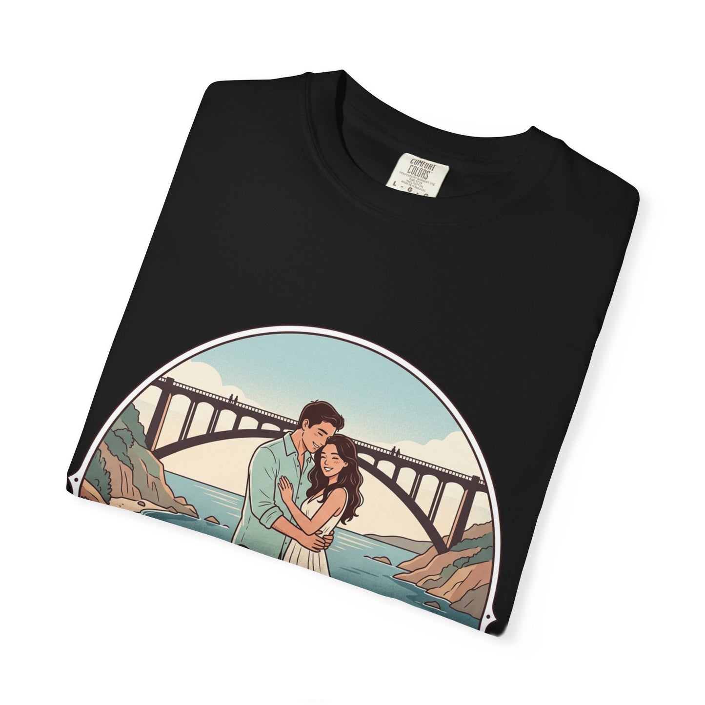 T-Shirt — Romantic Coastal Couples Tee “Some Moments Are Forever” with Dogs