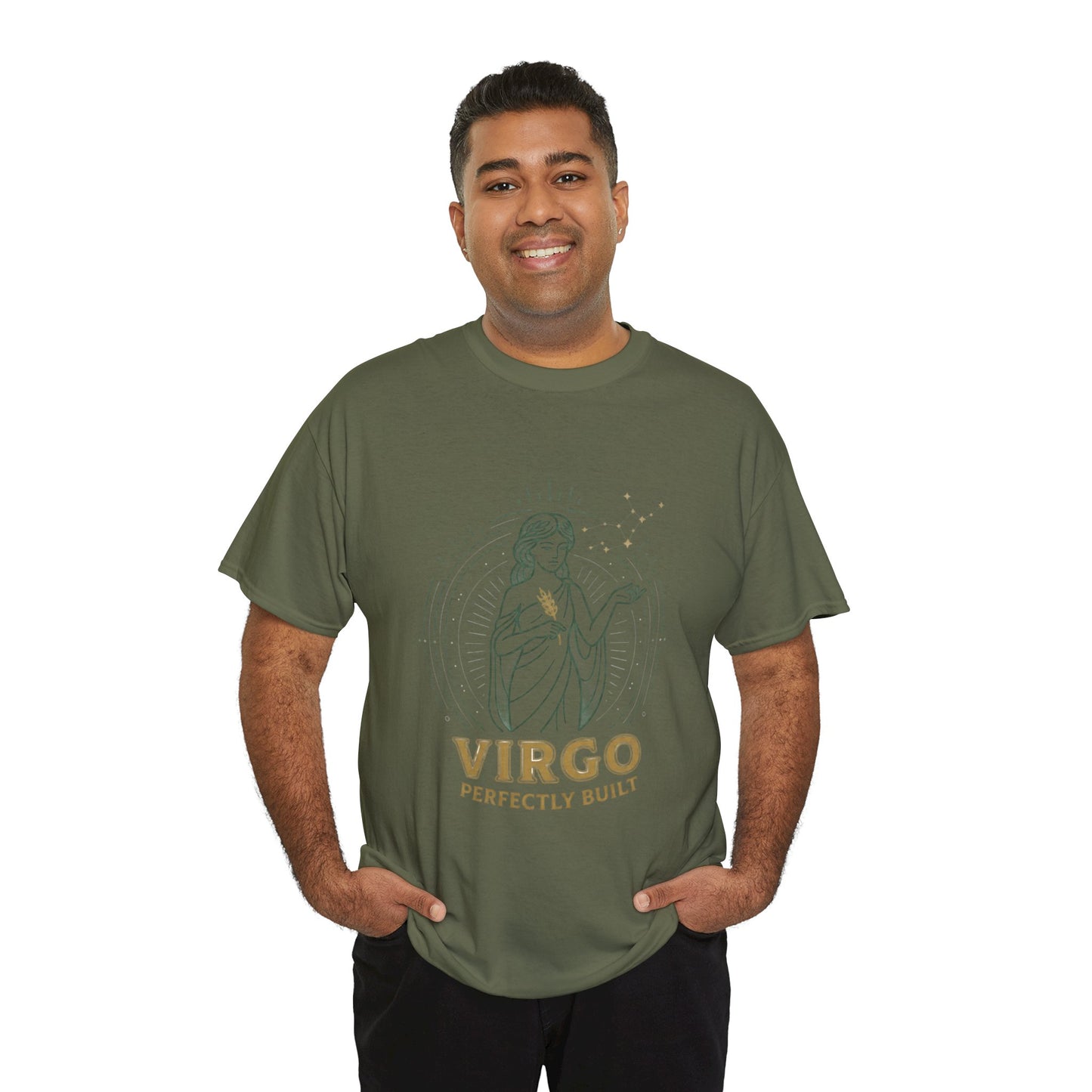 Virgo 'Perfectly Built' Zodiac T-Shirt — Astrology Graphic Tee