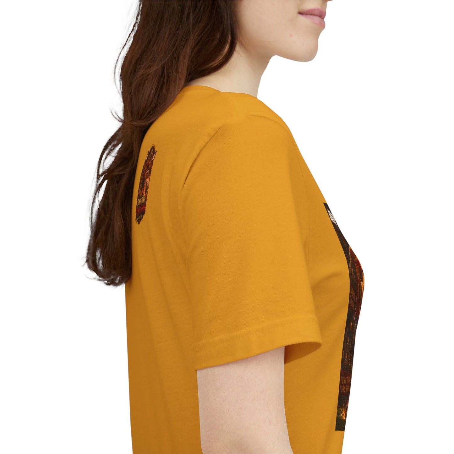 Tung Tung Tung Sahur Soccer Kick Firestorm Graphic Tee — ‘Goal’ Animated Kick Design