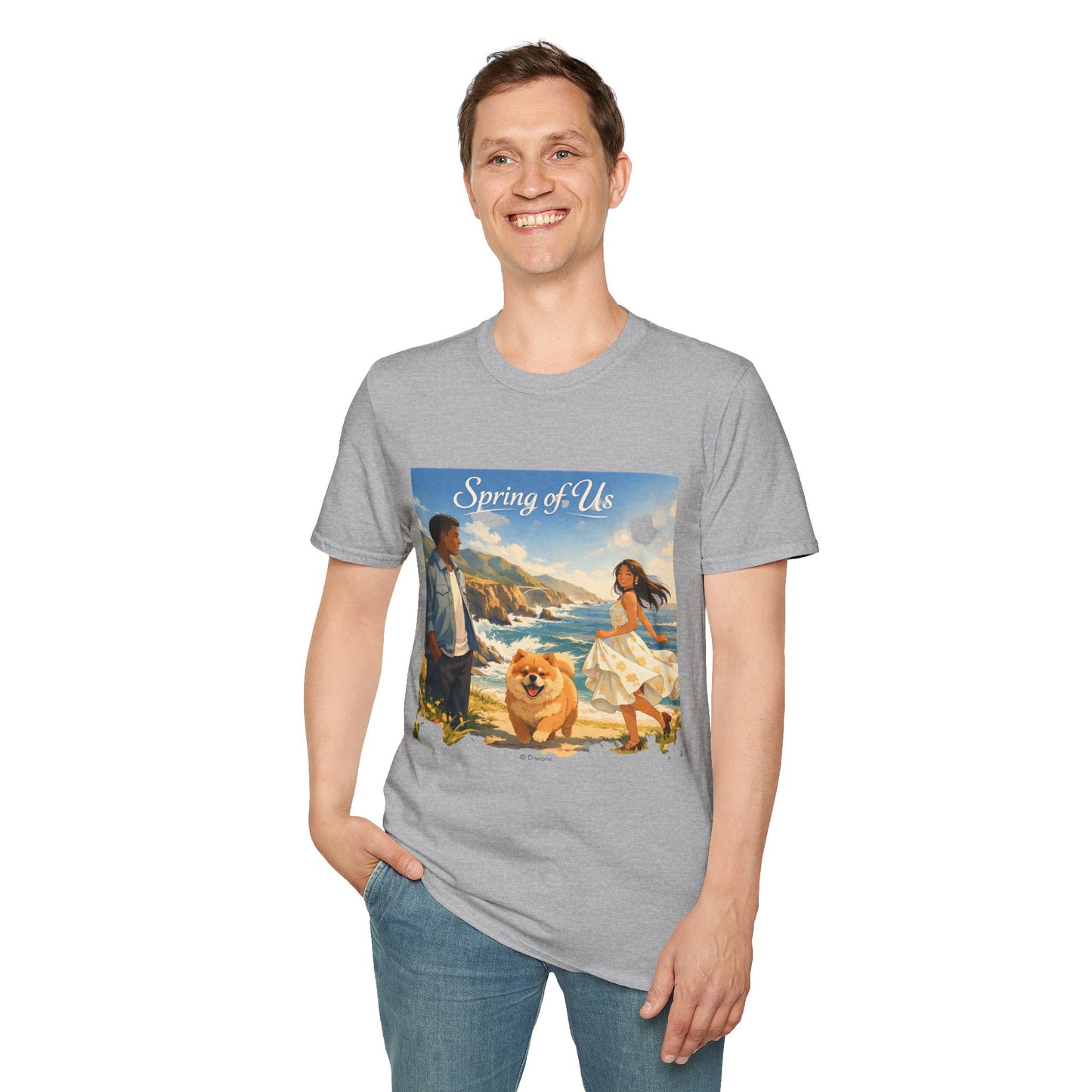 Spring of Us T-Shirt — Romantic Coastal Illustration Tee